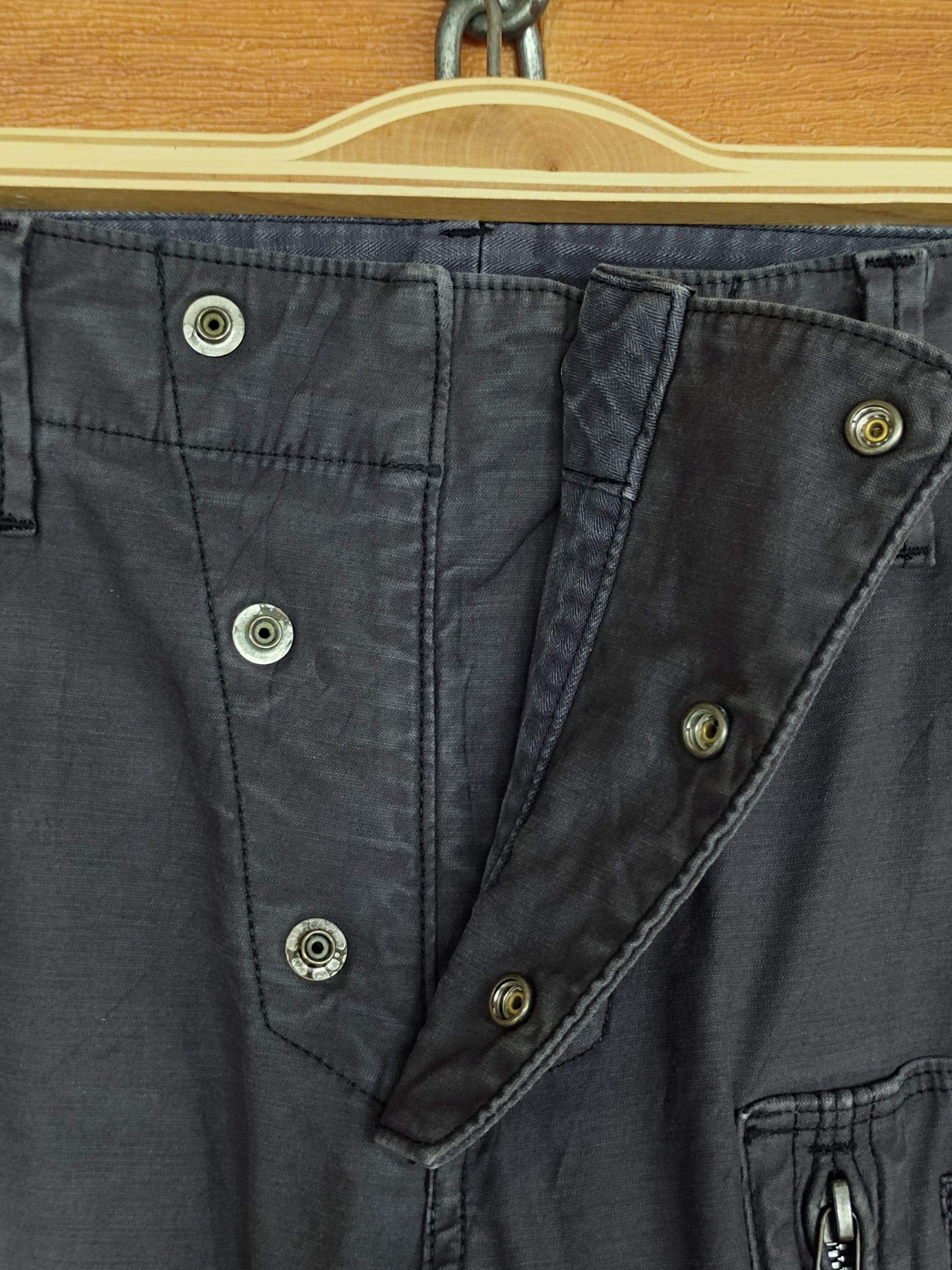 If Six Was Nine VADEL Japan Black Faded Rider Biker Pants Size US 32 / EU 48 - 17 Thumbnail