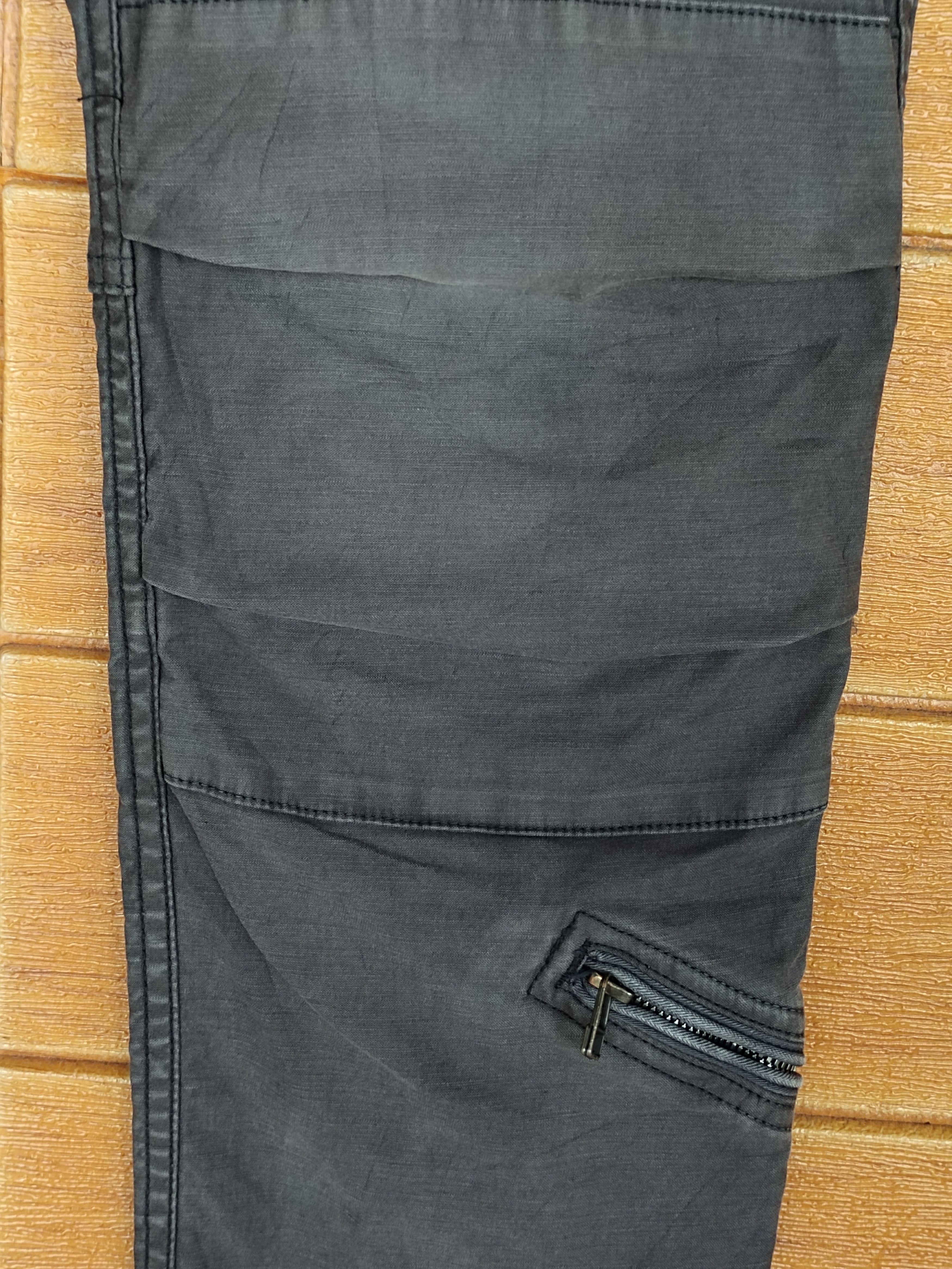 If Six Was Nine VADEL Japan Black Faded Rider Biker Pants Size US 32 / EU 48 - 8 Thumbnail
