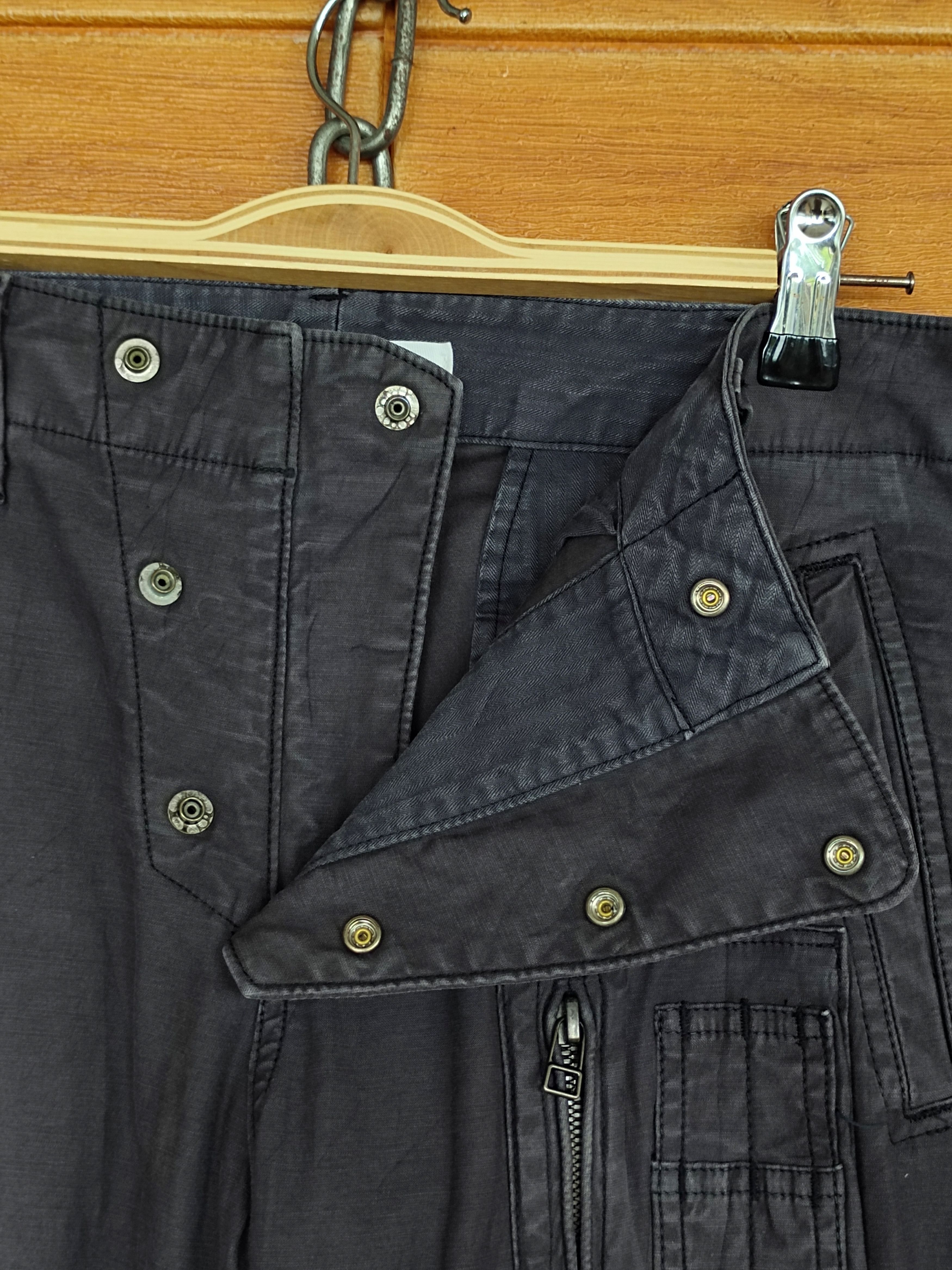If Six Was Nine VADEL Japan Black Faded Rider Biker Pants Size US 32 / EU 48 - 18 Thumbnail
