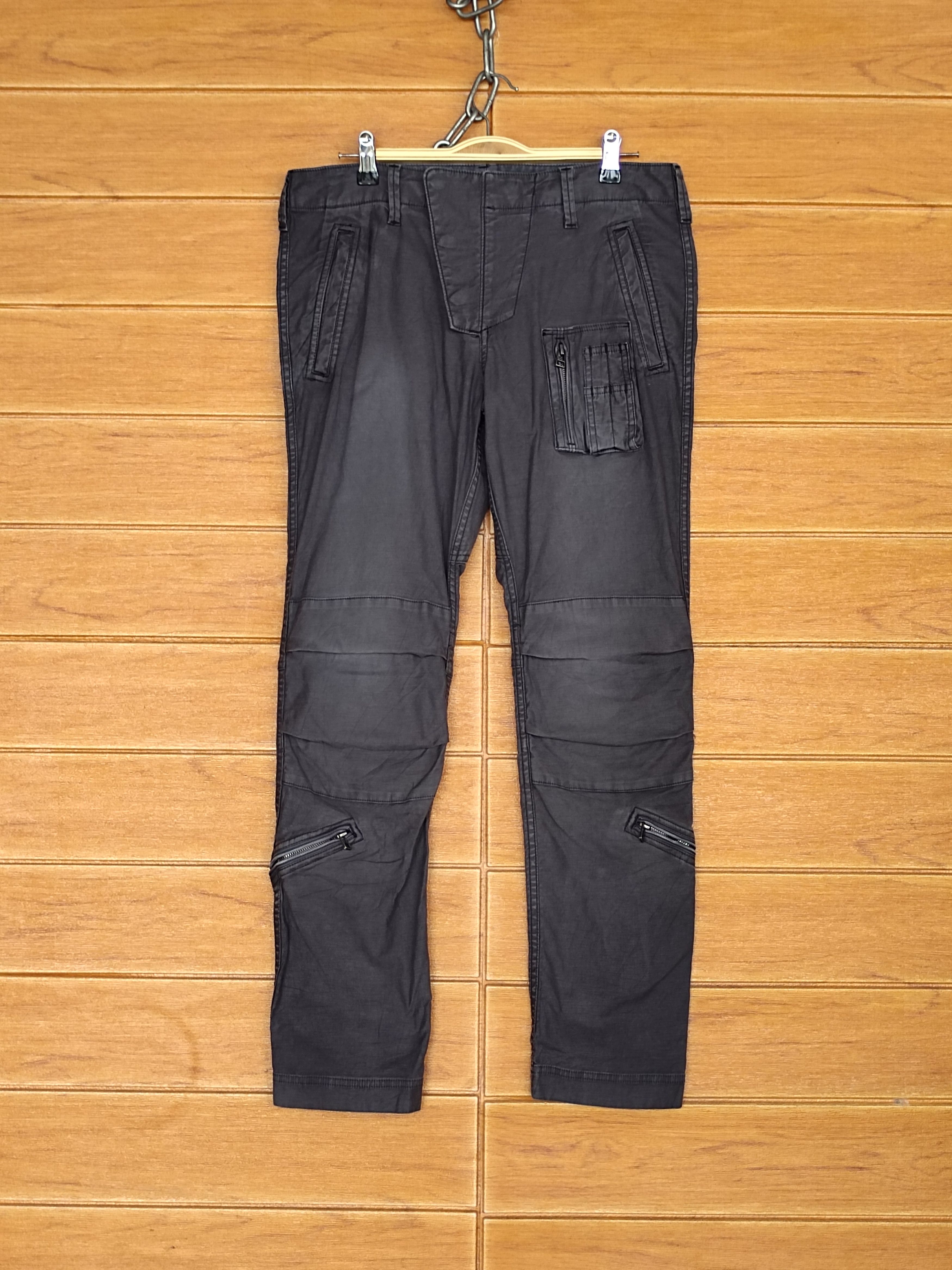 If Six Was Nine VADEL Japan Black Faded Rider Biker Pants Size US 32 / EU 48 - 1 Thumbnail