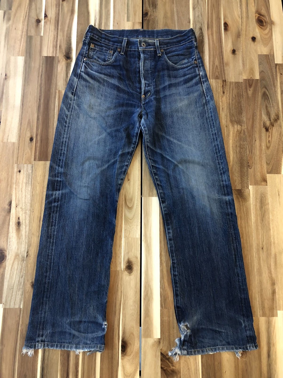 Vintage Levis 702 Big E Hooded Selvedge Denim Jeans