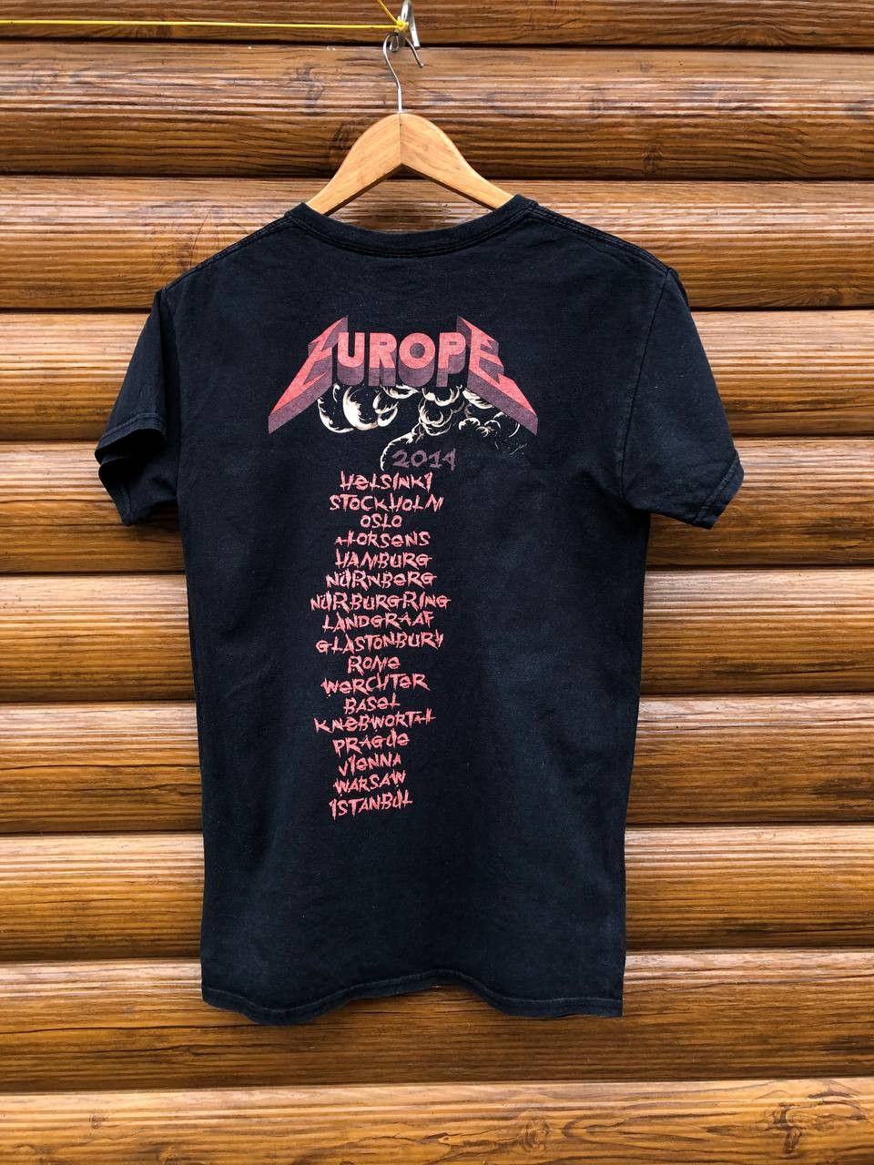 Band Tees × Metallica × Vintage Vintage Metallica 2014 Europe Tour Horseman T-shirt Size US S / EU 44-46 / 1 - 3 Thumbnail