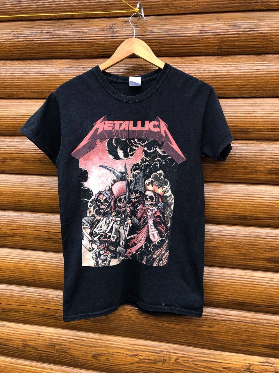 Band Tees × Metallica × Vintage Vintage Metallica 2014 Europe Tour Horseman T-shirt Size US S / EU 44-46 / 1 - 1 Thumbnail