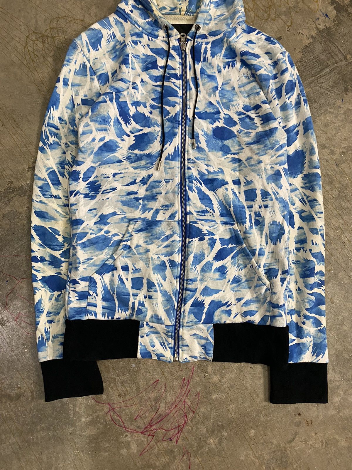 Japanese Brand Dress Camp Japan Blue lighting abstract hoodie Size US S / EU 44-46 / 1 - 4 Thumbnail