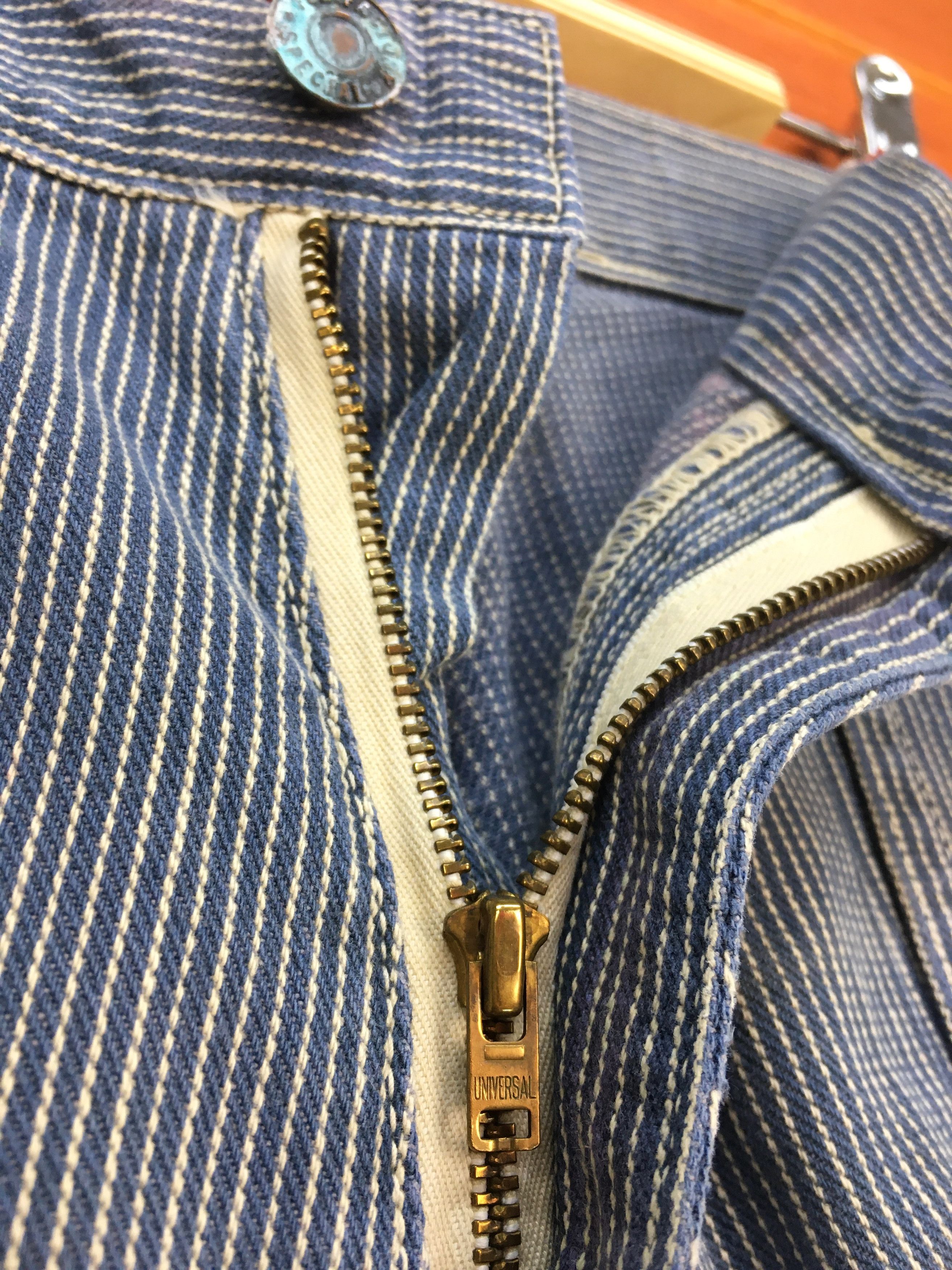 Hysteric Glamour Japanese Brand Hickory Striped Fatigue Denim Pants Size US 33 - 15 Thumbnail
