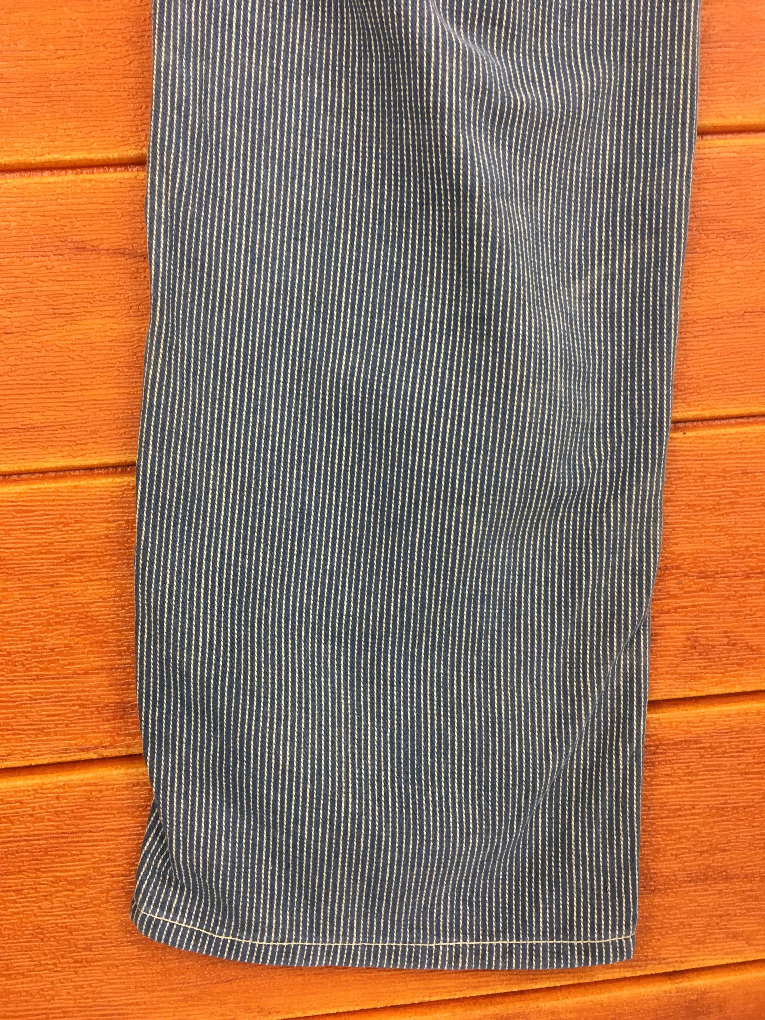 Hysteric Glamour Japanese Brand Hickory Striped Fatigue Denim Pants Size US 33 - 12 Thumbnail