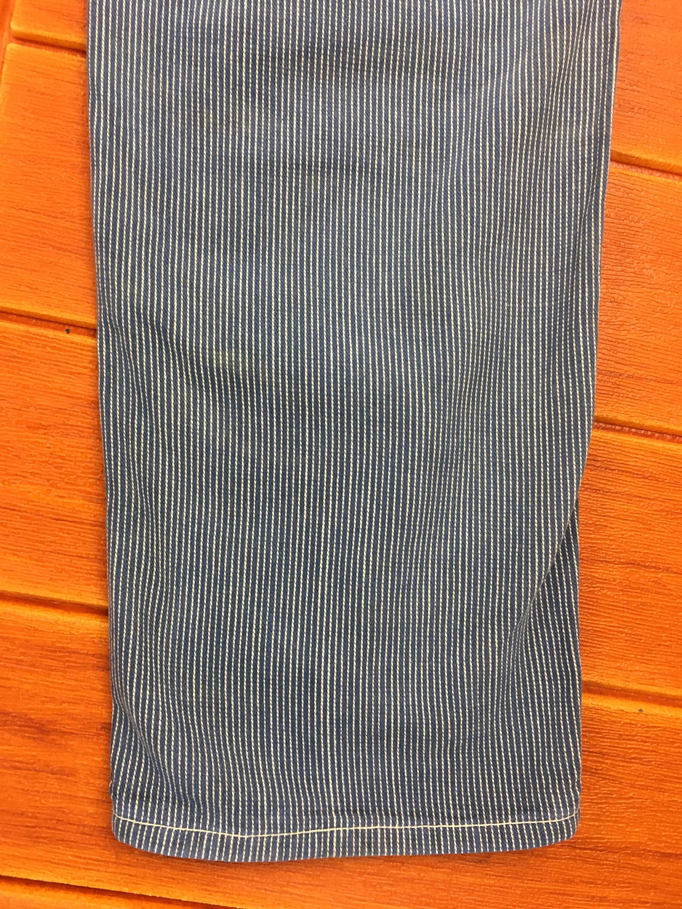 Hysteric Glamour Japanese Brand Hickory Striped Fatigue Denim Pants Size US 33 - 13 Thumbnail