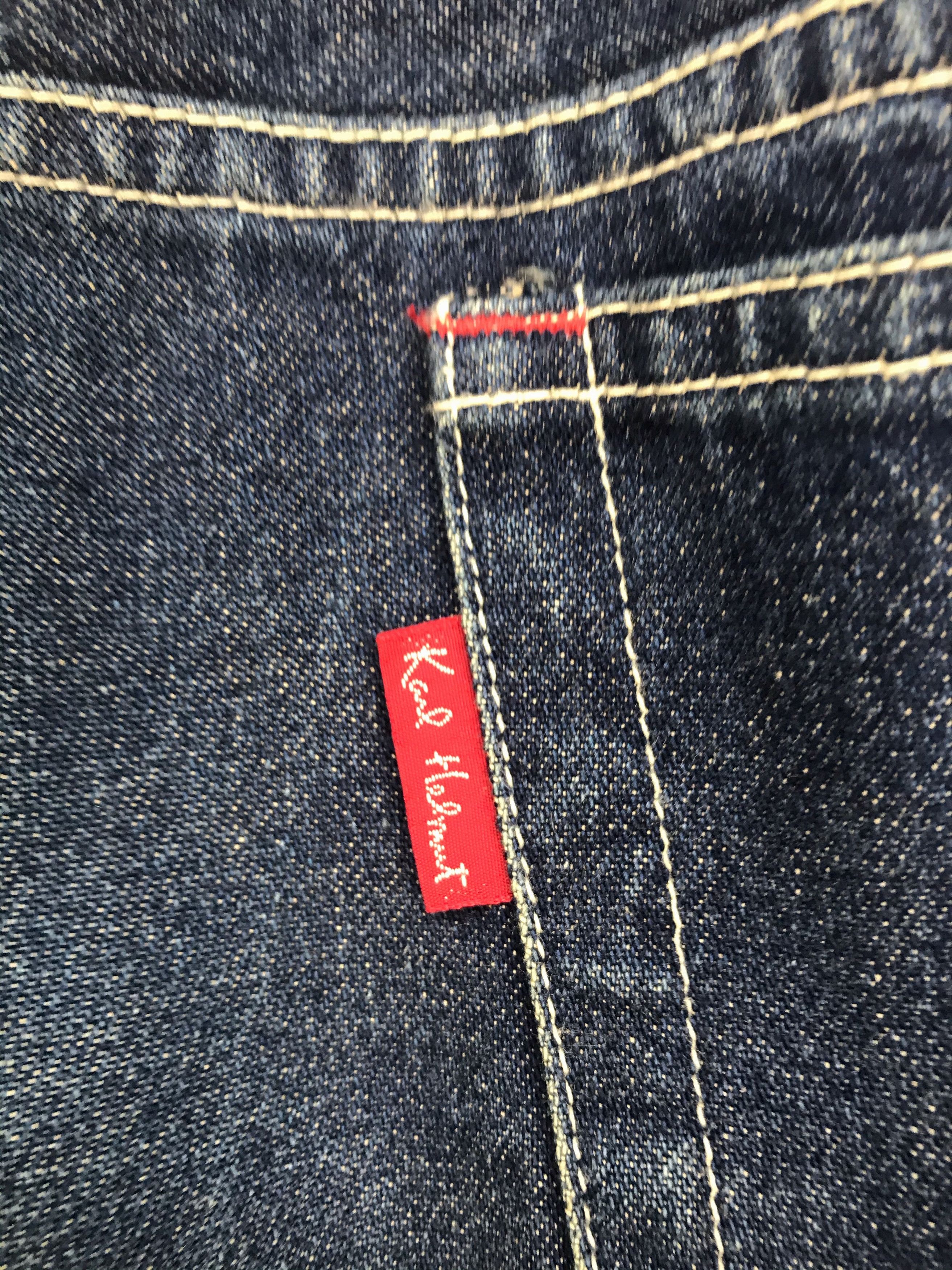 Comme des Garcons × Undercover Japanese Brand KARL HELMUT Spell Out Cargo Denim Jeans Size US 34 / EU 50 - 12 Thumbnail