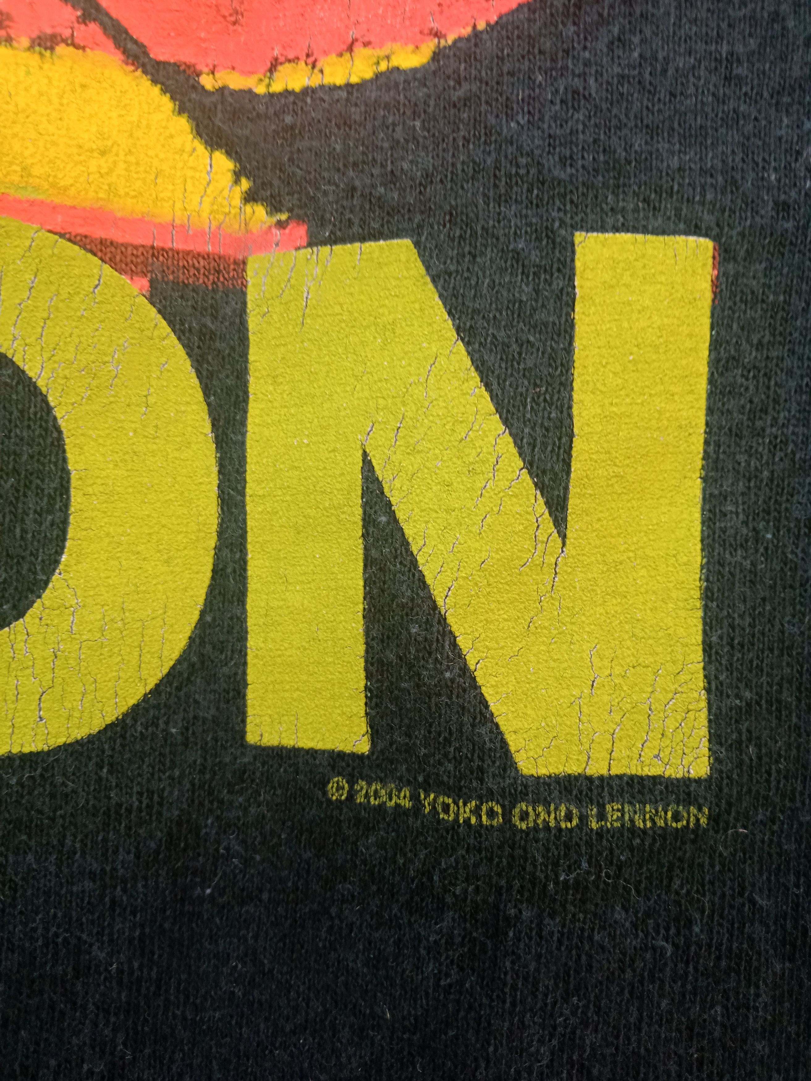 Anvil × Band Tees × Vintage Vintage John Lennon 2004 Give Peace a Chance Shirt Size US M / EU 48-50 / 2 - 5 Thumbnail
