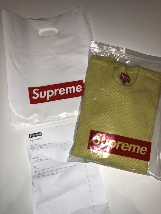 Supreme Supreme Sleeve Logo Waffle Thermal | Grailed