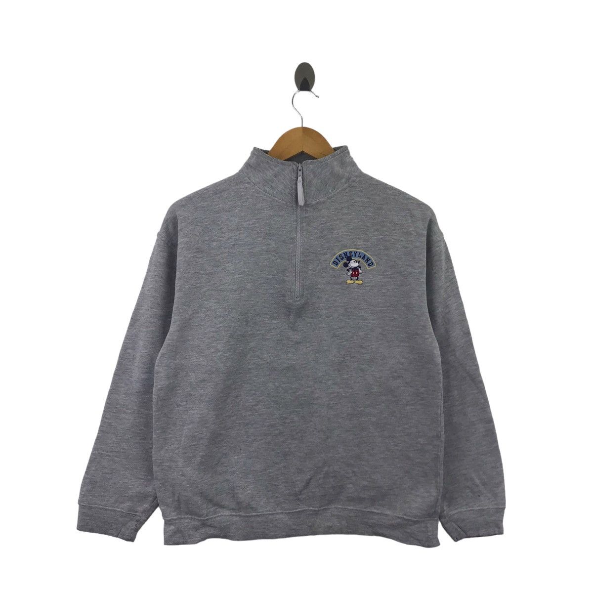 Vintage MICKEY MOUSE DISNEYLAND Fleece Grey Sweater
