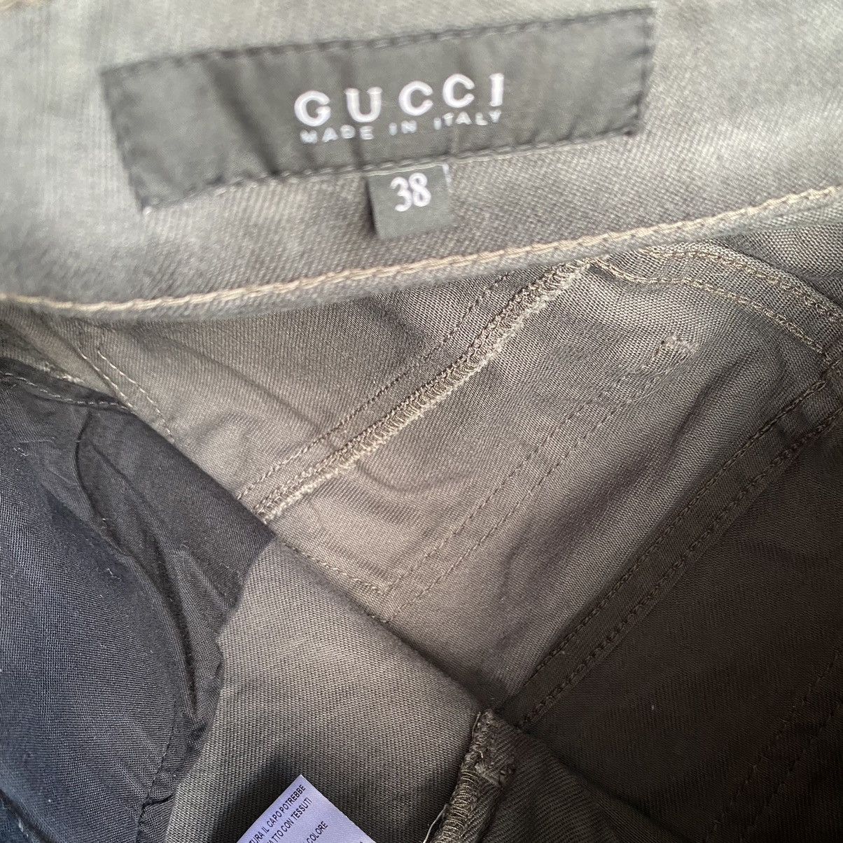 Gucci SS09 Over Dye Elastic Bondage Jeans Size 28" / US 6 / IT 42 - 12 Thumbnail