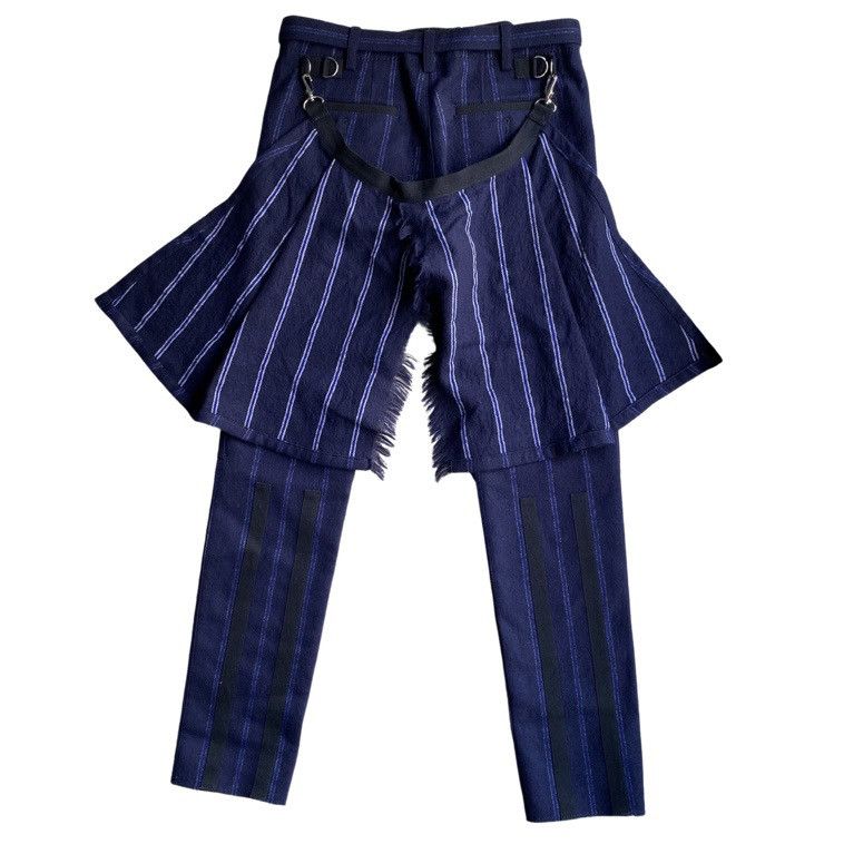 Sacai NWT Fall 19 Wool Bondage Cut Off Pants Size US 32 / EU 48 - 2 Thumbnail