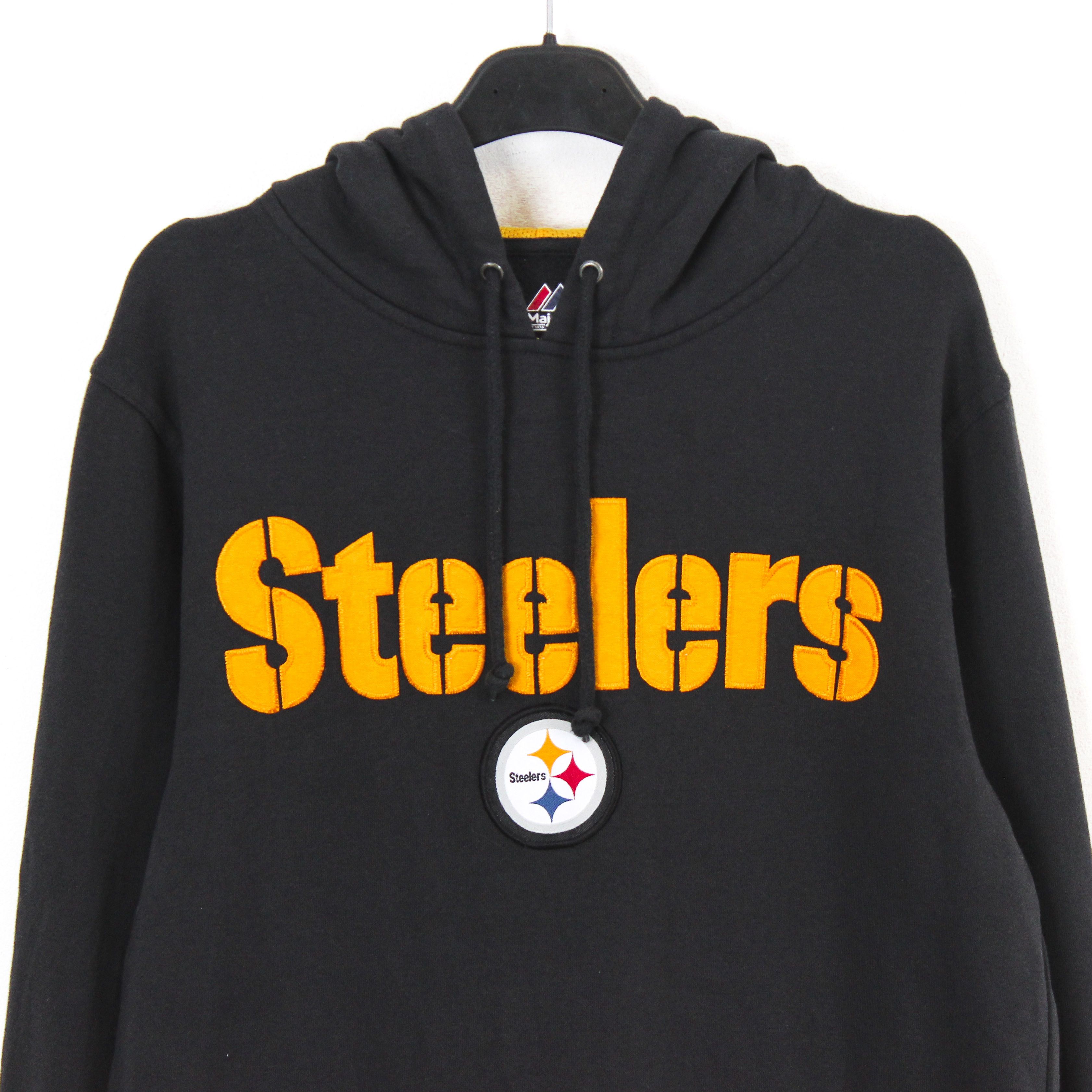 Majestic × NFL Pittsburgh Steelers Mens M Football Hoodie Pullover Jumper Size US M / EU 48-50 / 2 - 2 Thumbnail