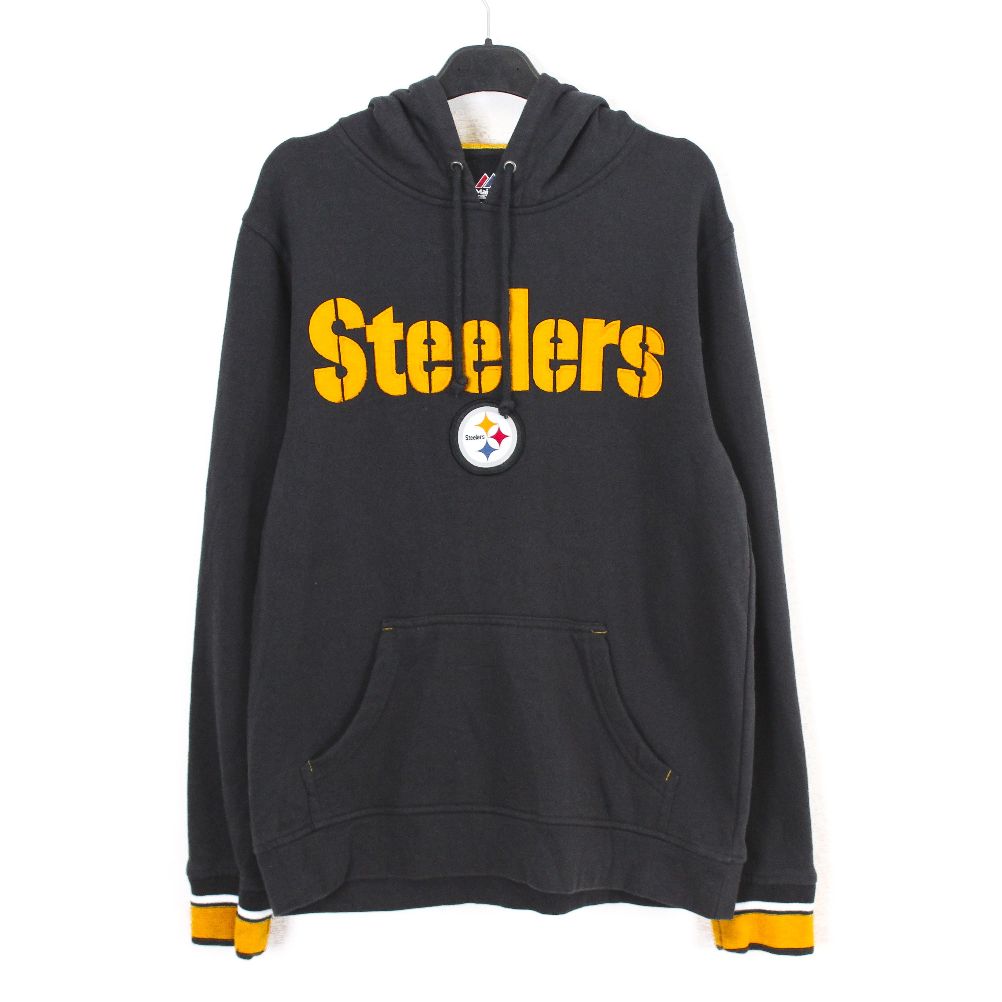 Majestic × NFL Pittsburgh Steelers Mens M Football Hoodie Pullover Jumper Size US M / EU 48-50 / 2 - 1 Thumbnail