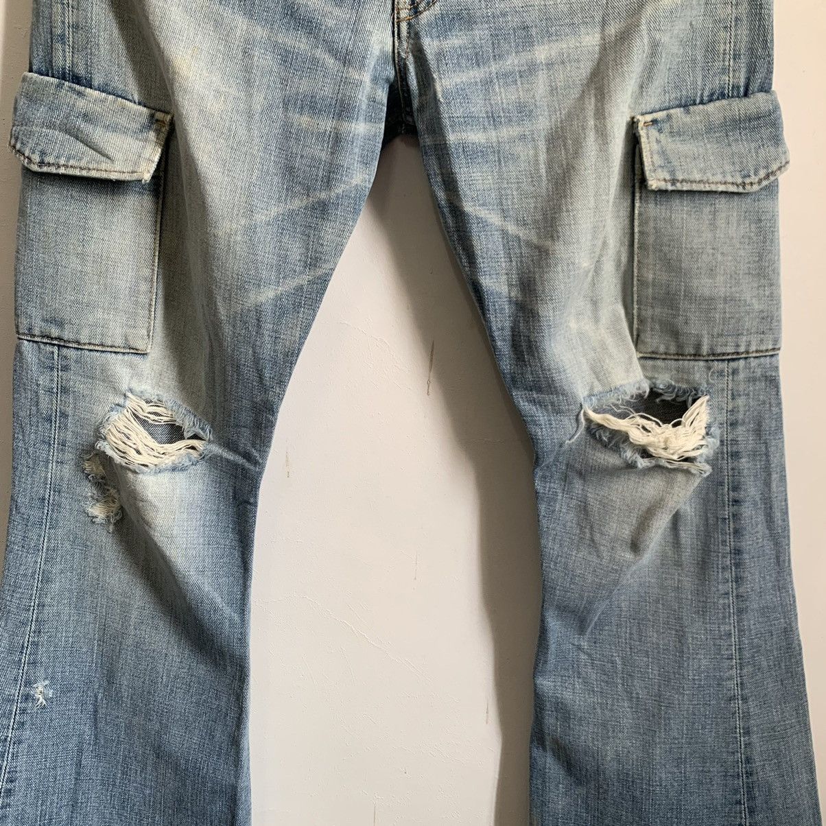 Hysteric Glamour Big John Flare TRASHED Jeans Denim Size US 32 / EU 48 - 4 Thumbnail