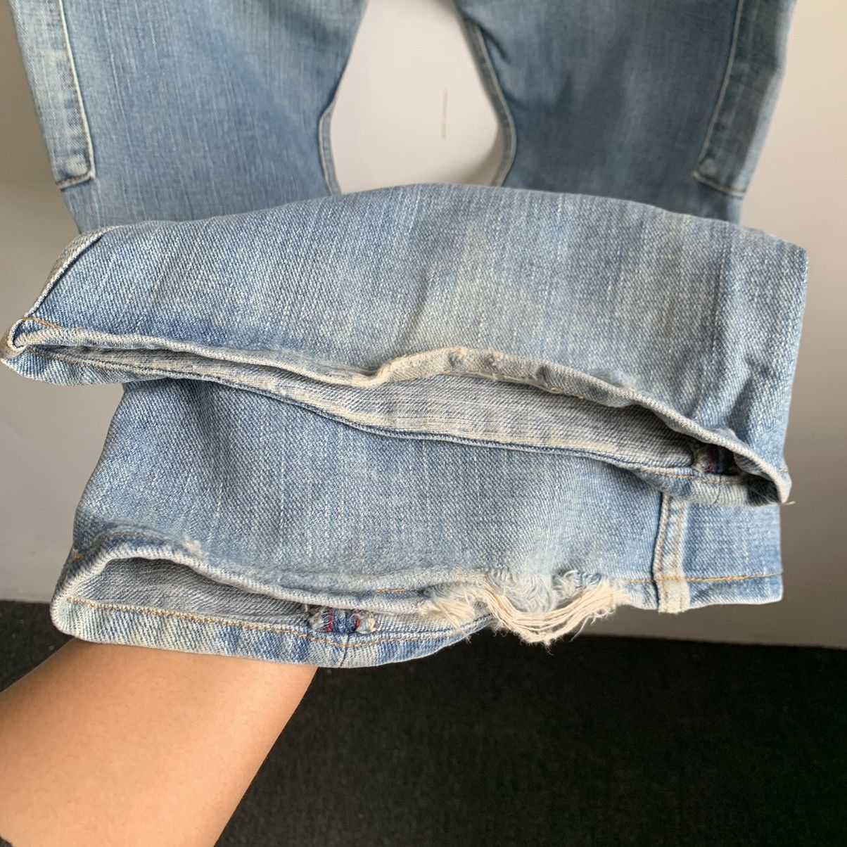 Hysteric Glamour Big John Flare TRASHED Jeans Denim Size US 32 / EU 48 - 10 Thumbnail