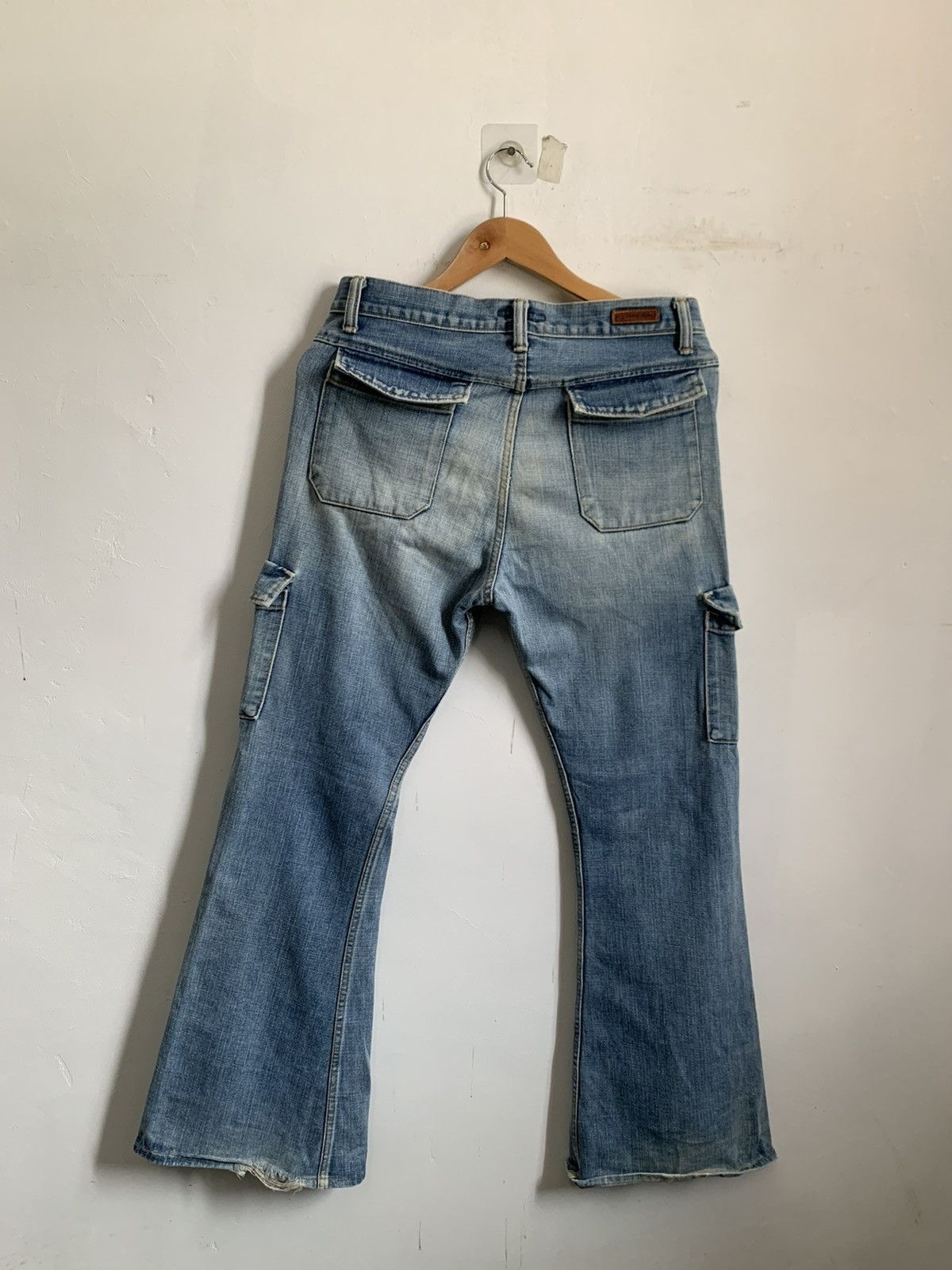 Hysteric Glamour Big John Flare TRASHED Jeans Denim Size US 32 / EU 48 - 2 Thumbnail