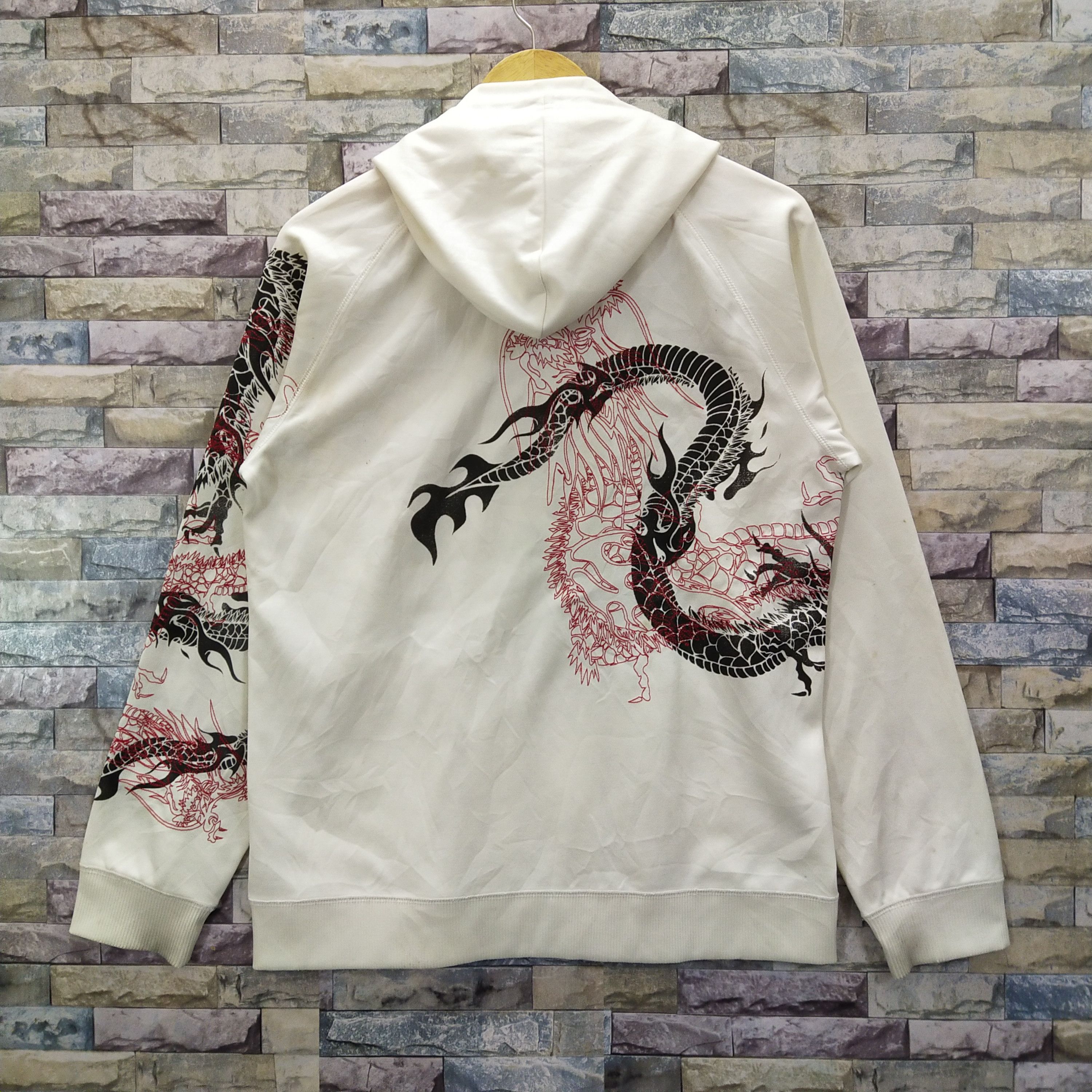 Japanese Brand Dragon Sukajan Full Zipper Hoodie Size US L / EU 52-54 / 3 - 2 Thumbnail