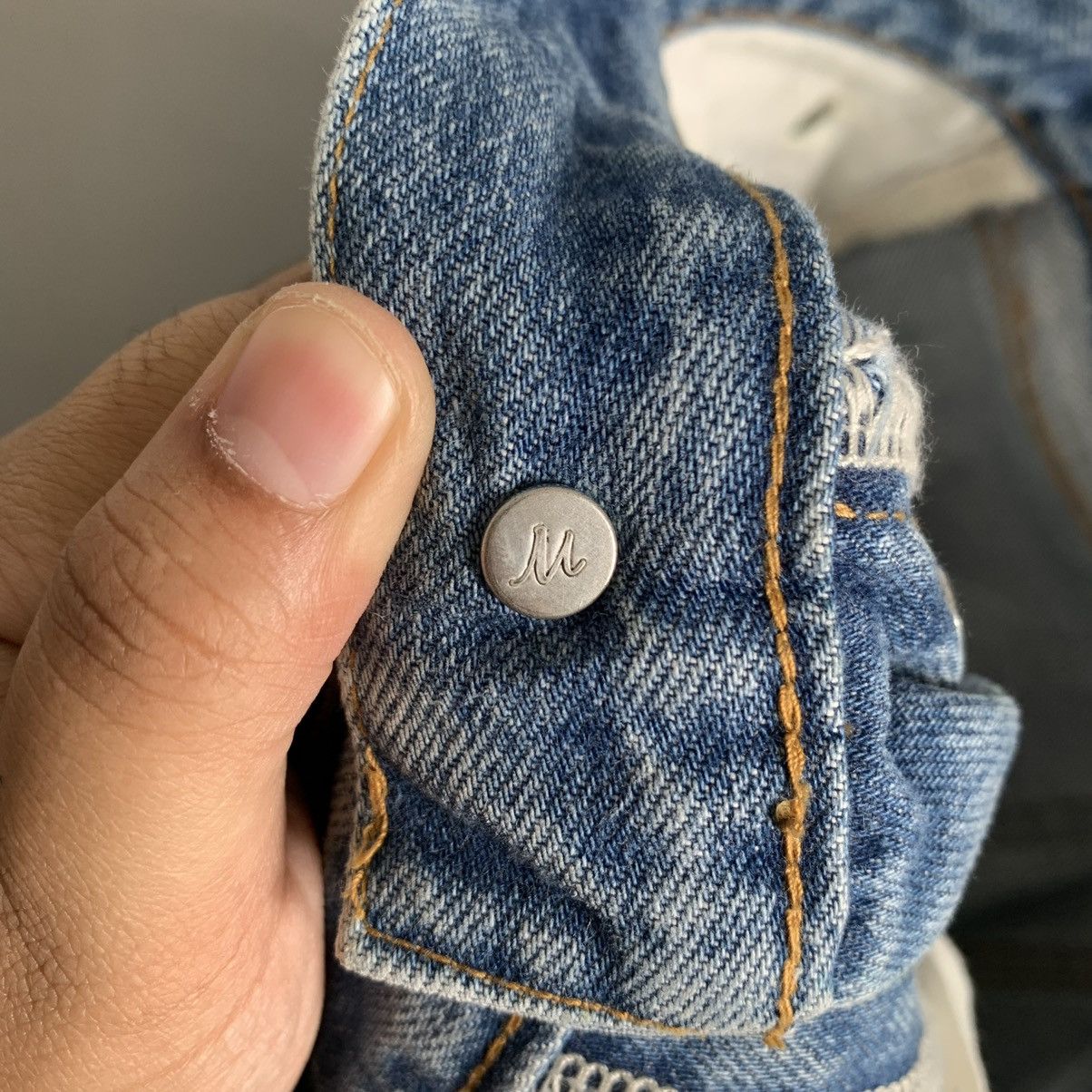 Japanese Brand Milan Owen Flare Denim Jeans Size US 27 - 10 Thumbnail