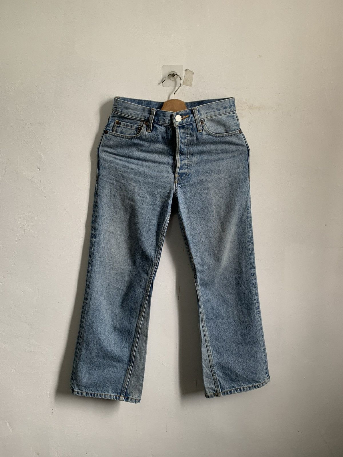 Japanese Brand Milan Owen Flare Denim Jeans Size US 27 - 1 Thumbnail