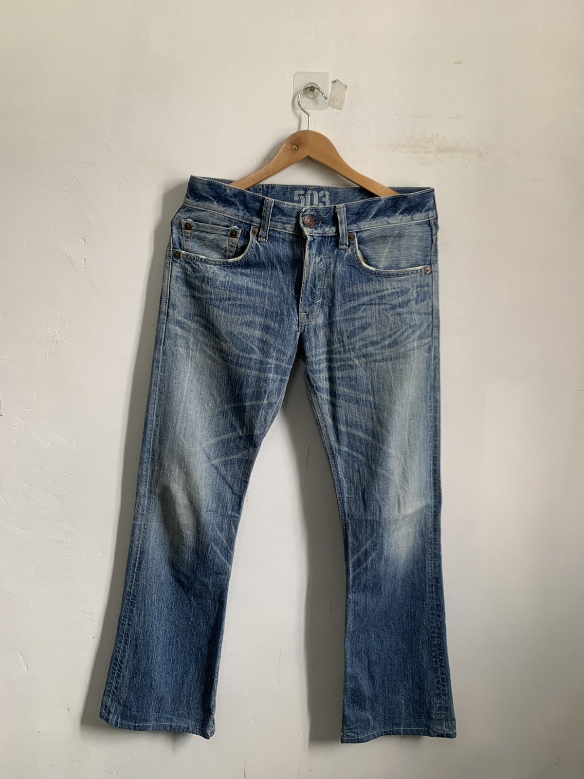 Kapital Edwin Blue Trip 503 Flare Denim Jeans Size US 32 / EU 48 - 1 Thumbnail