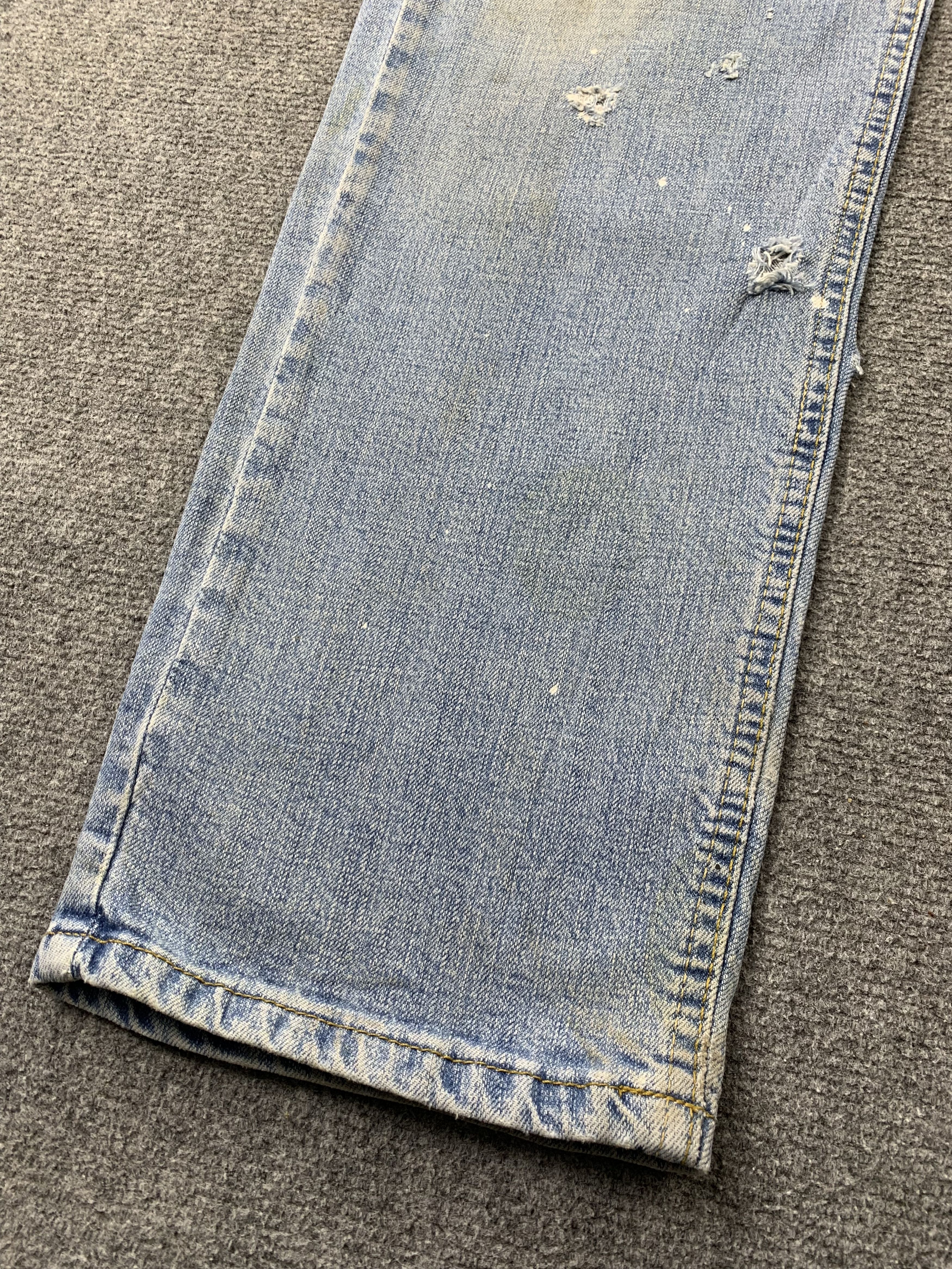 Levi's Vintage Levis Signature Faded Blue Jeans DP2181 Size US 35 - 13 Thumbnail