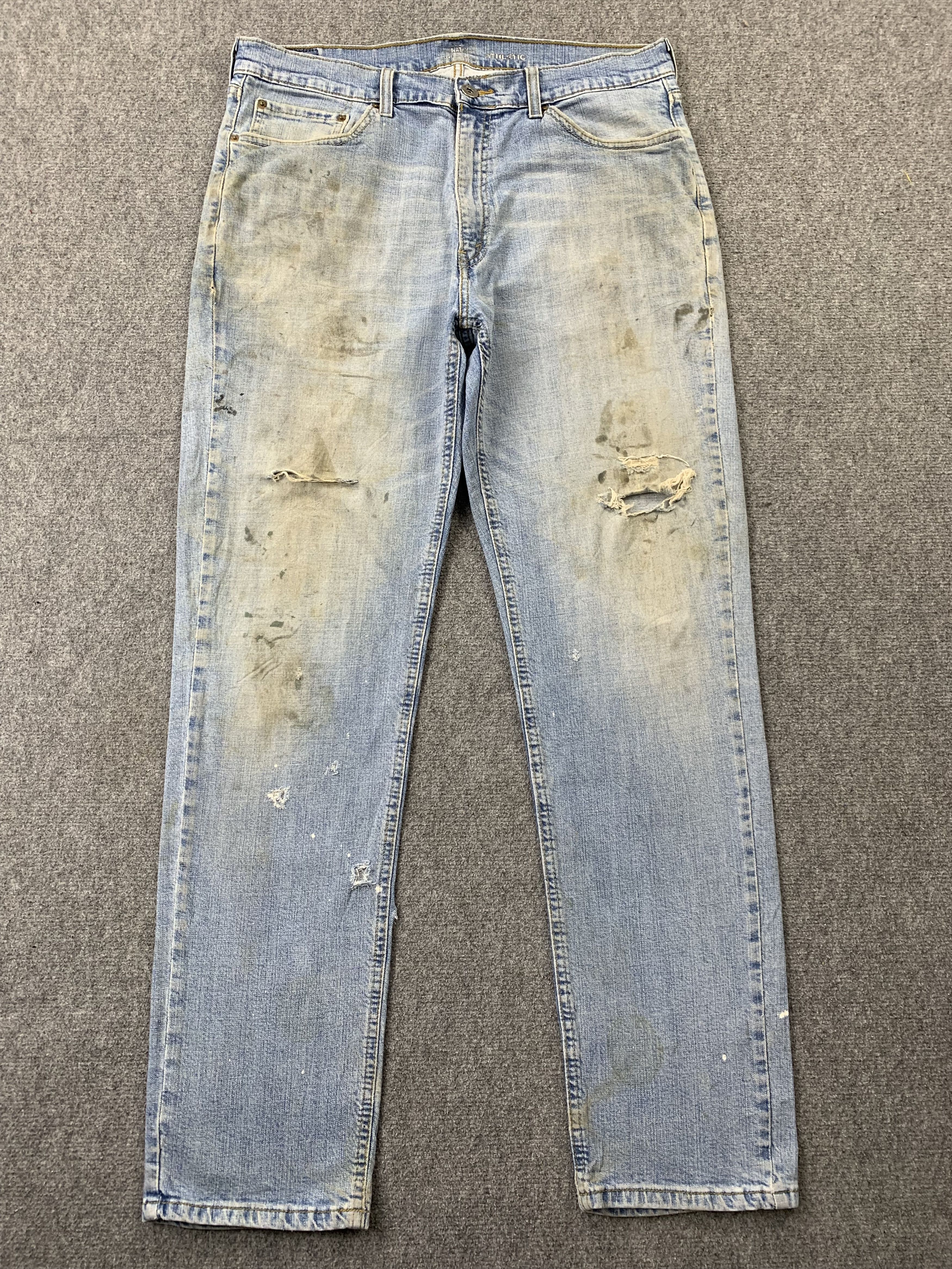 Levi's Vintage Levis Signature Faded Blue Jeans DP2181 Size US 35 - 1 Thumbnail