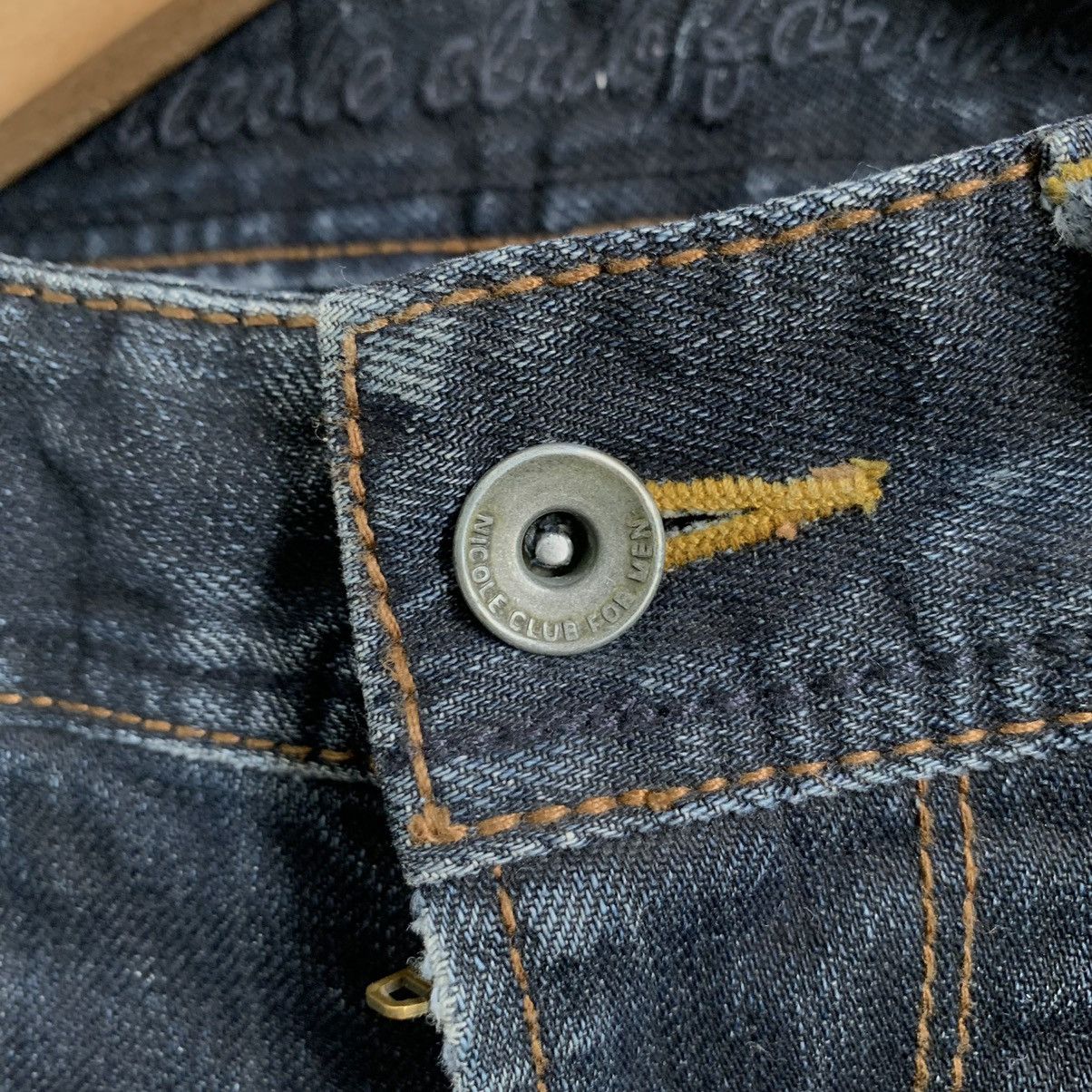 Japanese Brand Nicole Club Man Flare Distressed Denim Jeans Size US 32 / EU 48 - 4 Thumbnail