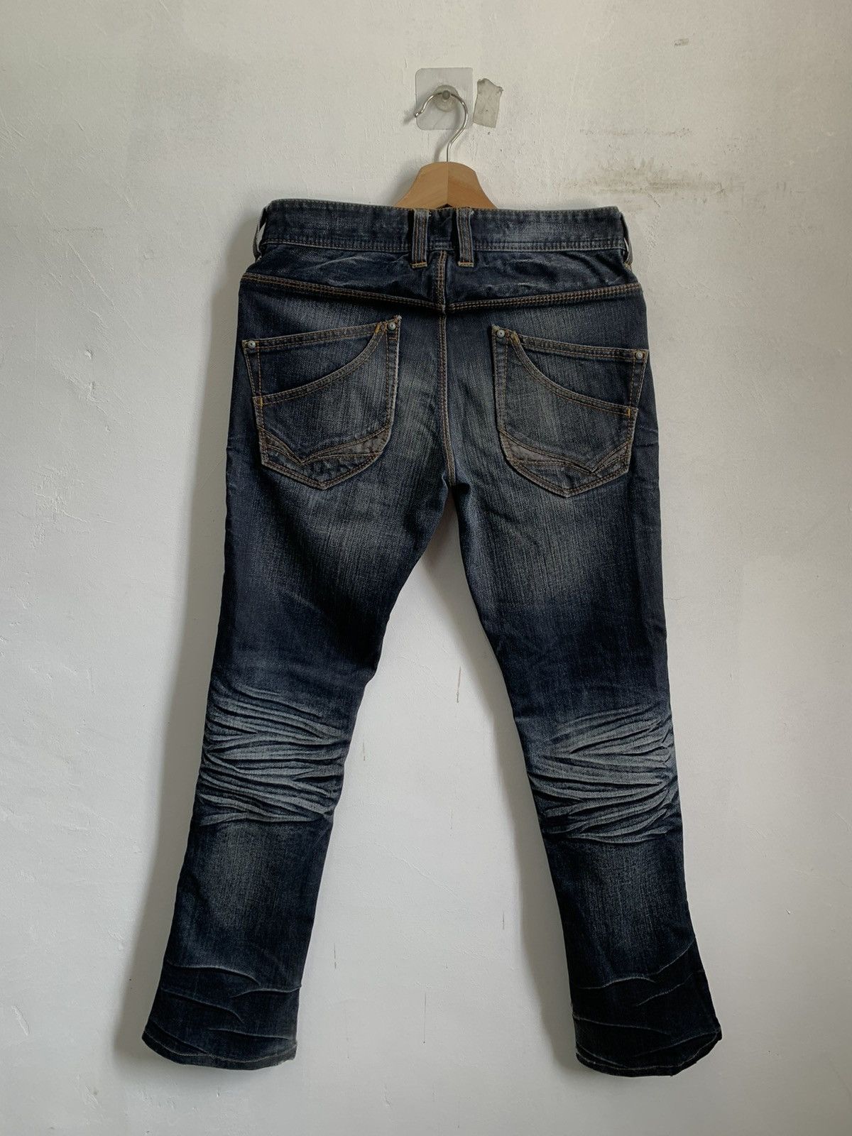 Japanese Brand Nicole Club Man Flare Distressed Denim Jeans Size US 32 / EU 48 - 2 Thumbnail