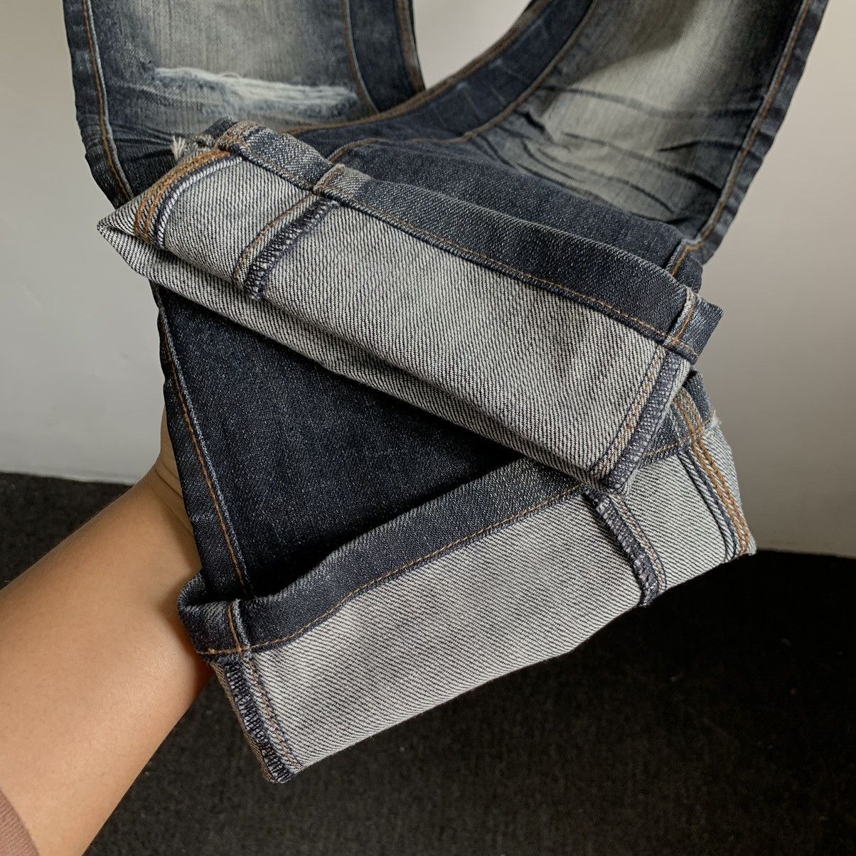 Japanese Brand Nicole Club Man Flare Distressed Denim Jeans Size US 32 / EU 48 - 7 Thumbnail