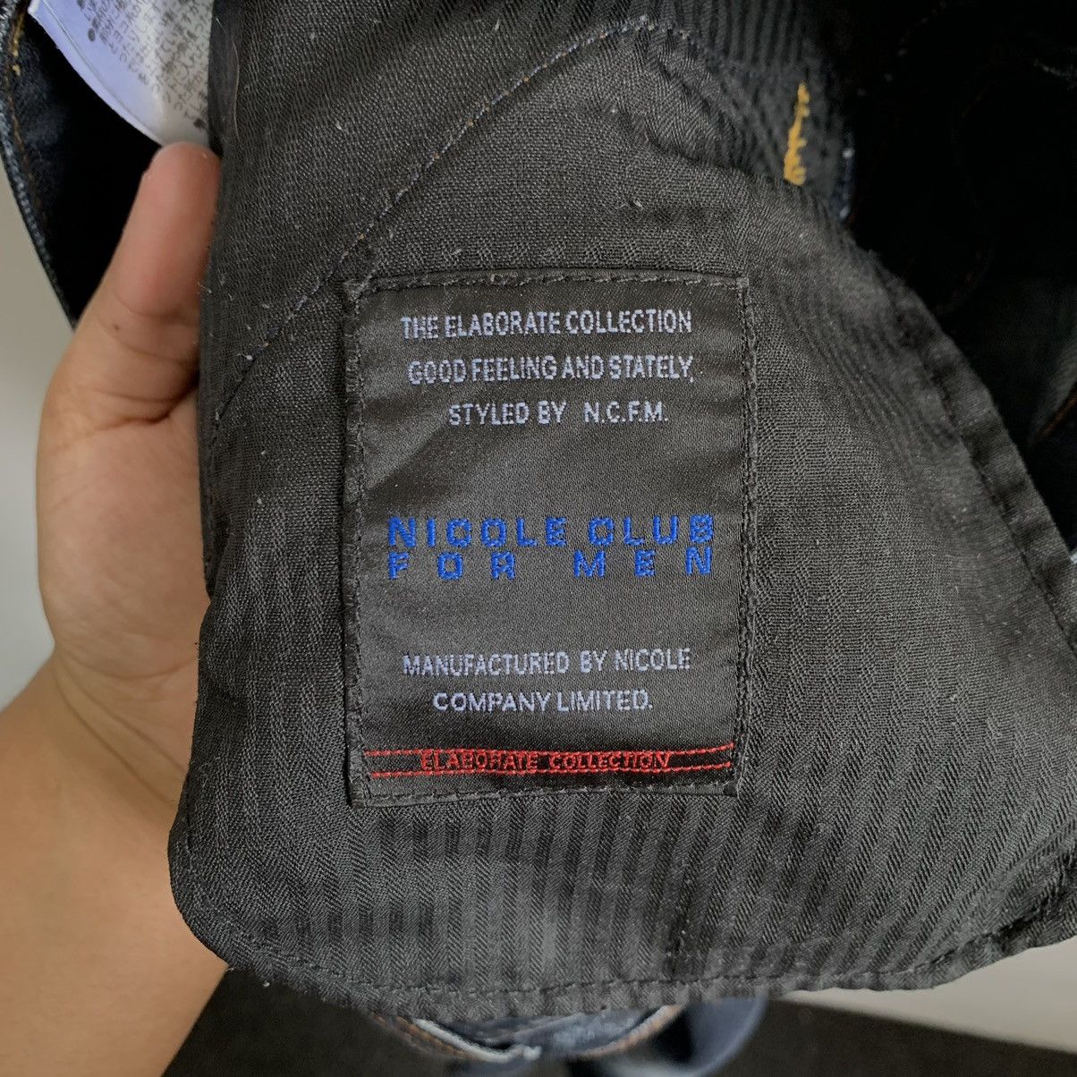 Japanese Brand Nicole Club Man Flare Distressed Denim Jeans Size US 32 / EU 48 - 10 Thumbnail