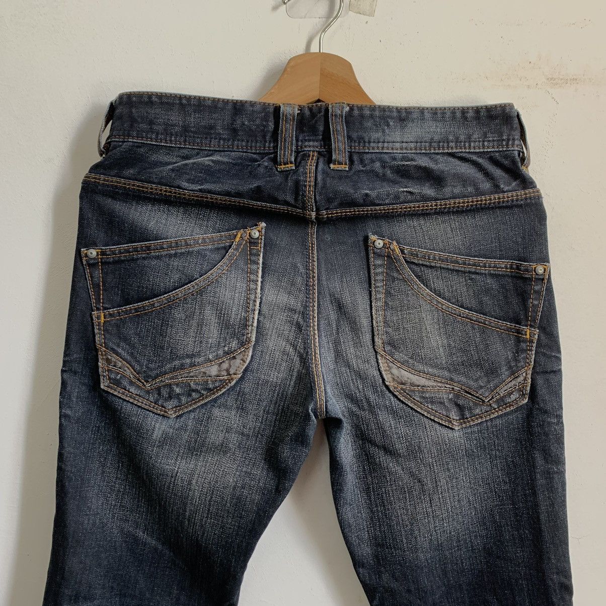 Japanese Brand Nicole Club Man Flare Distressed Denim Jeans Size US 32 / EU 48 - 8 Thumbnail