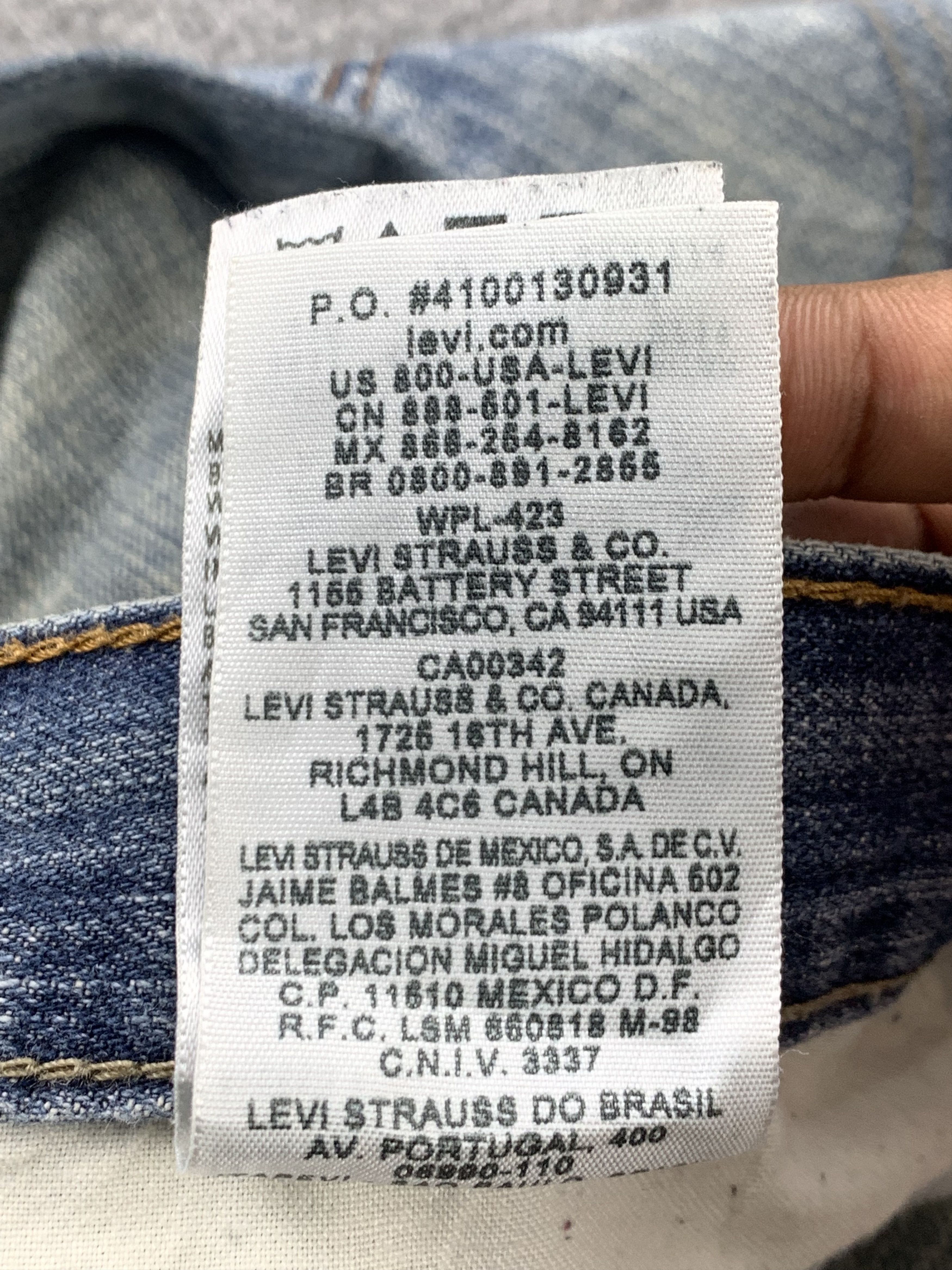 Levi's Vintage Levis 559 Faded Blue Jeans DP2183 Size US 39 - 9 Thumbnail