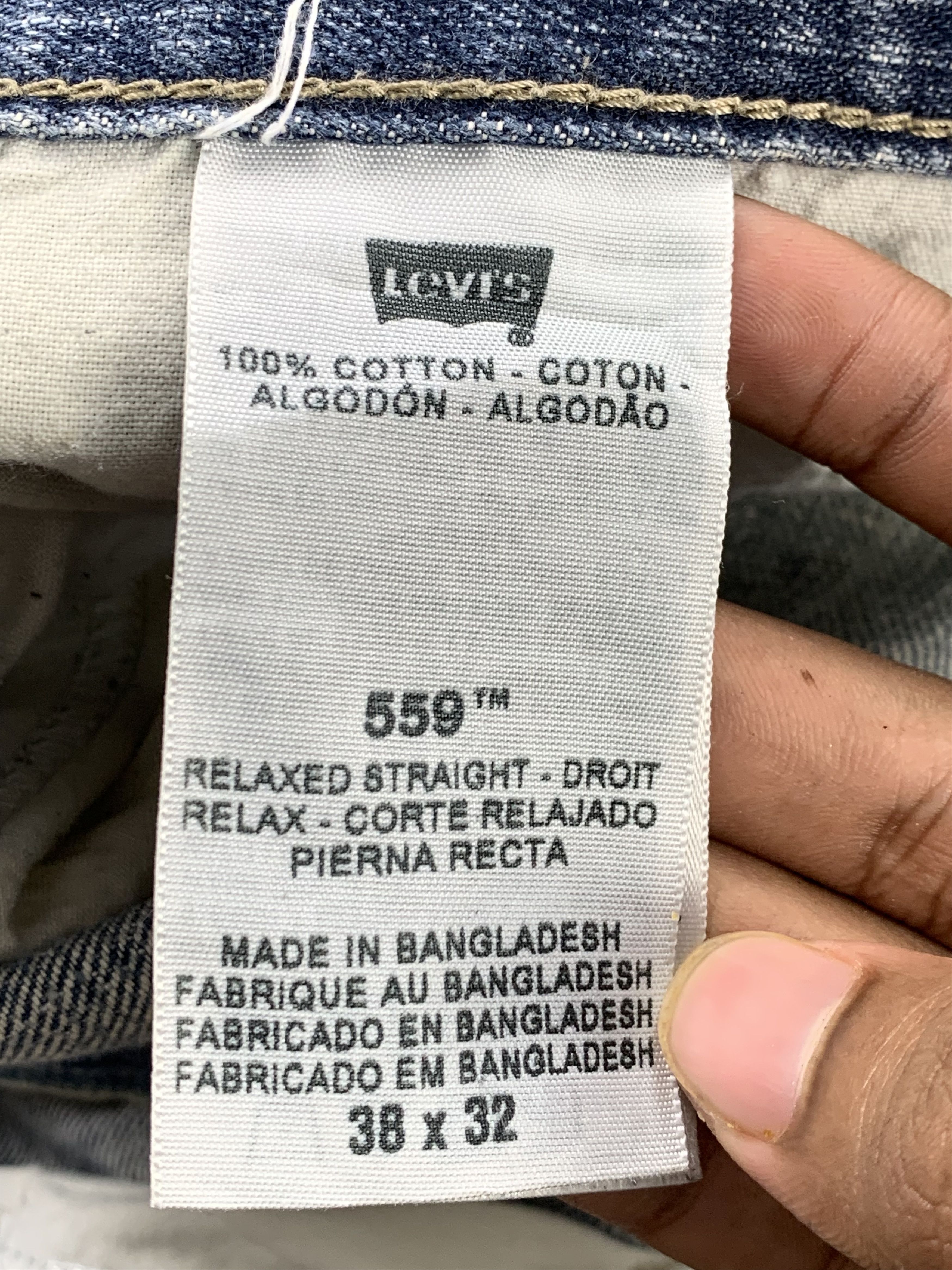 Levi's Vintage Levis 559 Faded Blue Jeans DP2183 Size US 39 - 7 Thumbnail