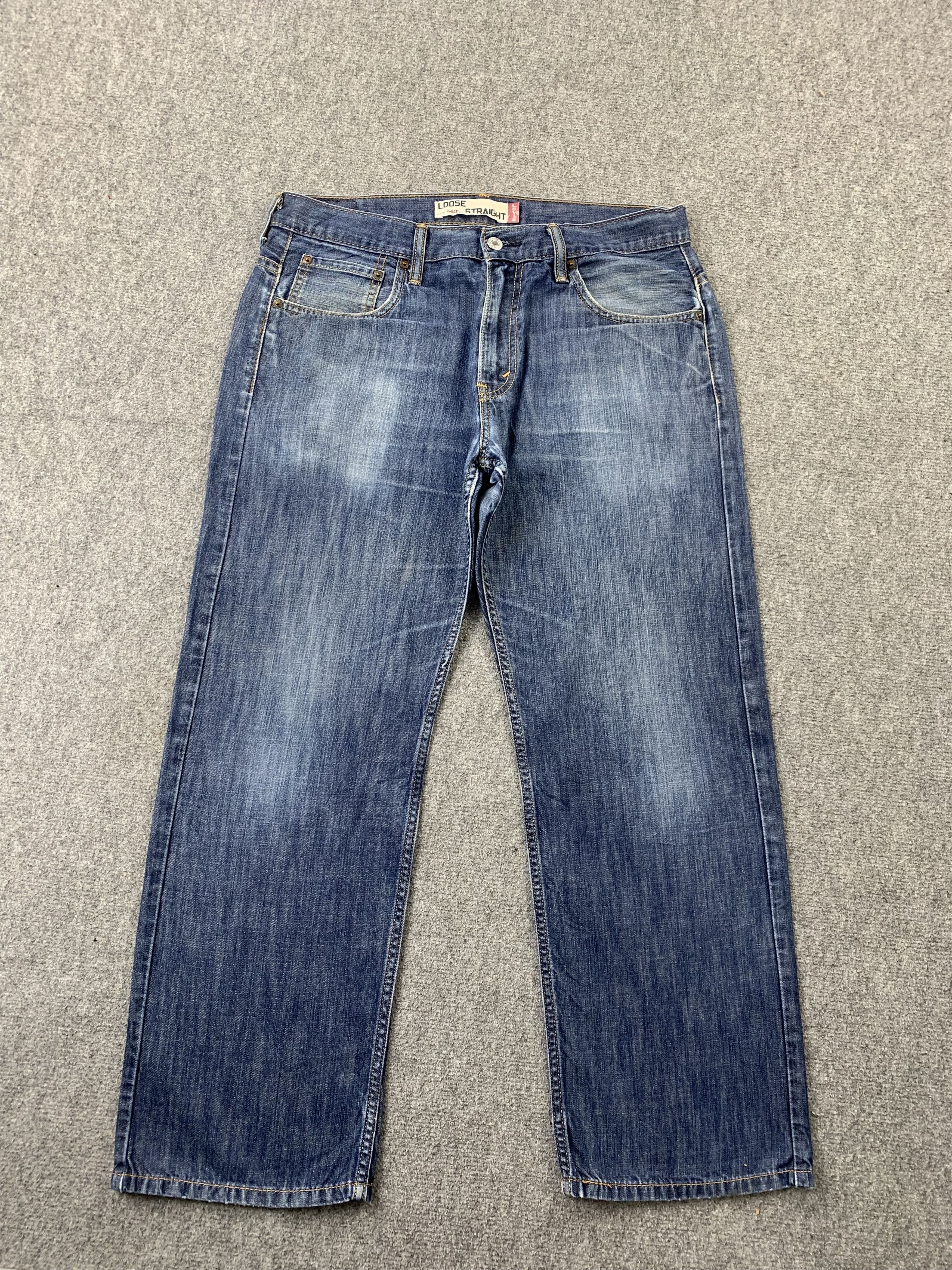 Levi's Vintage Levis 569 Faded Blue Jeans DP2184 Size US 33 - 1 Thumbnail