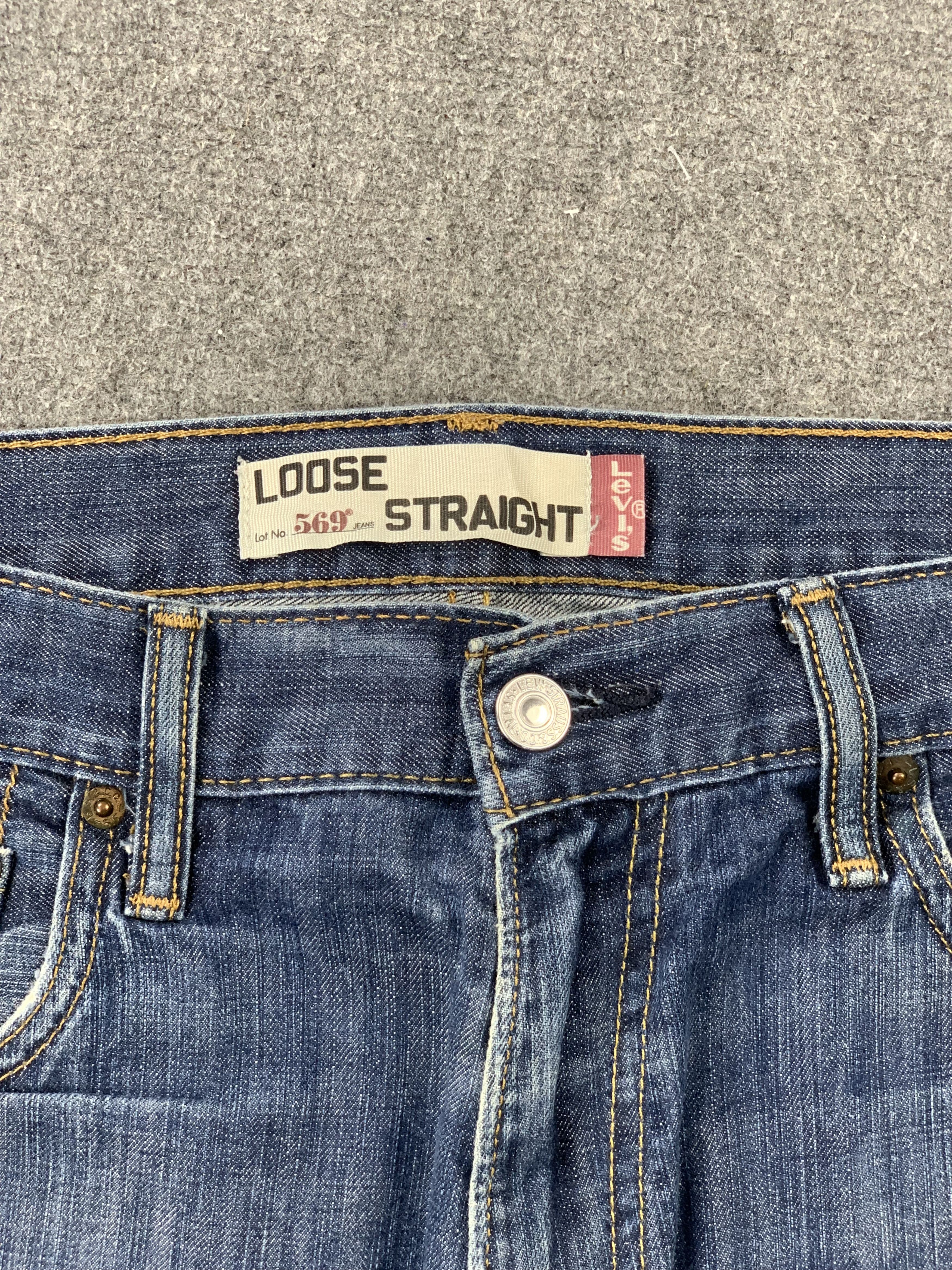 Levi's Vintage Levis 569 Faded Blue Jeans DP2184 Size US 33 - 7 Thumbnail