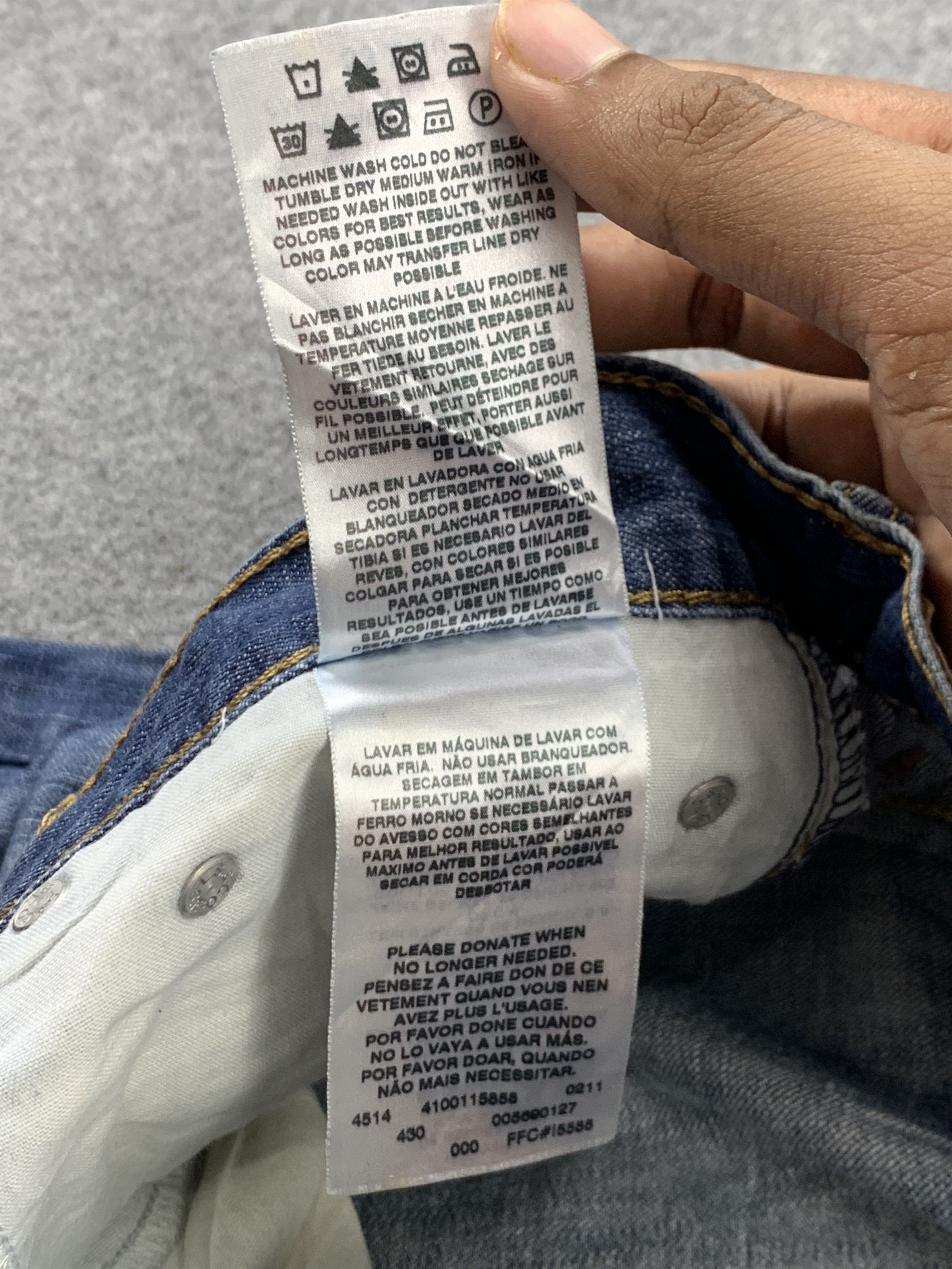 Levi's Vintage Levis 569 Faded Blue Jeans DP2184 Size US 33 - 13 Thumbnail