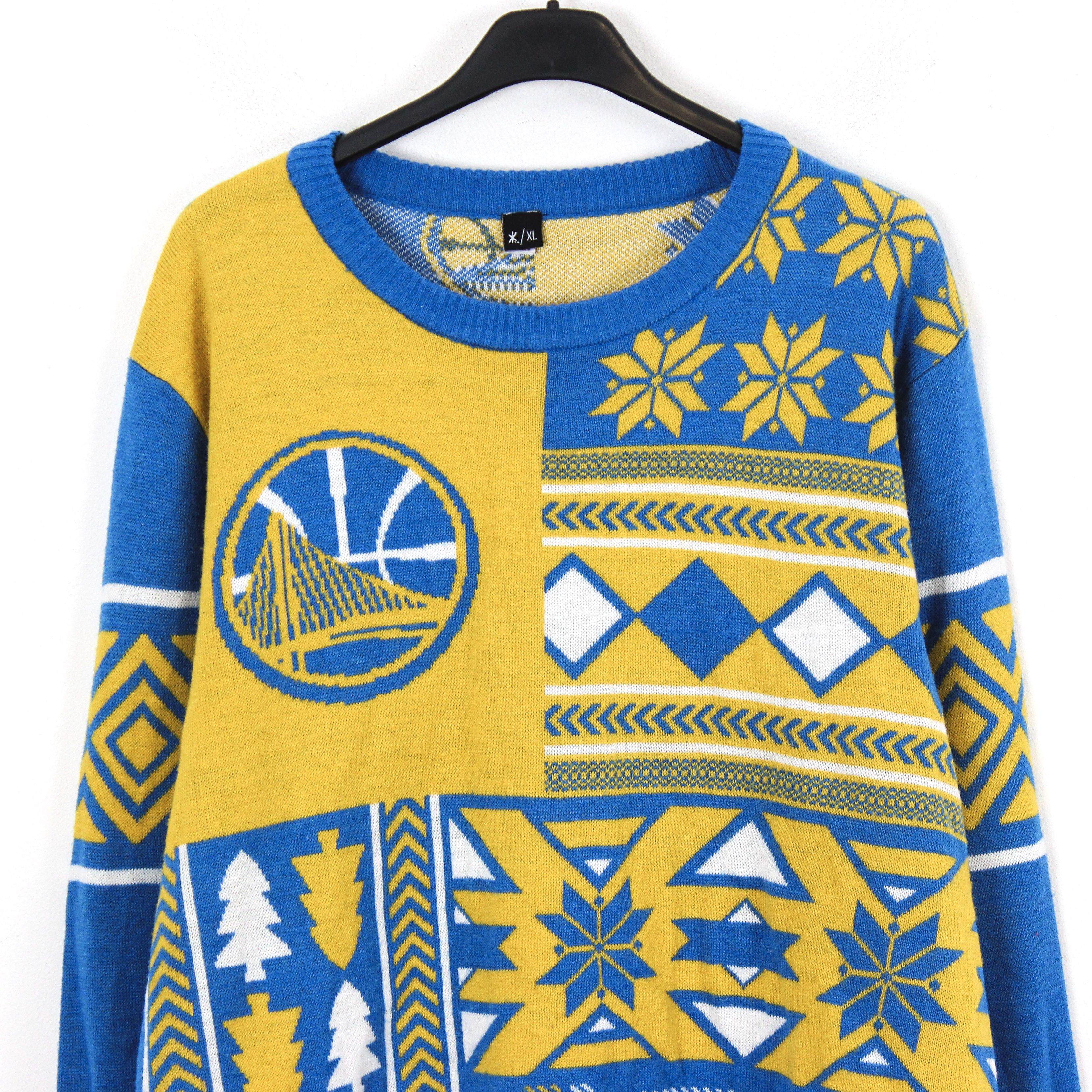 NBA Golden State Warriors Men XL Sweater Jumper Ugly Christmas Size US XL / EU 56 / 4 - 2 Thumbnail