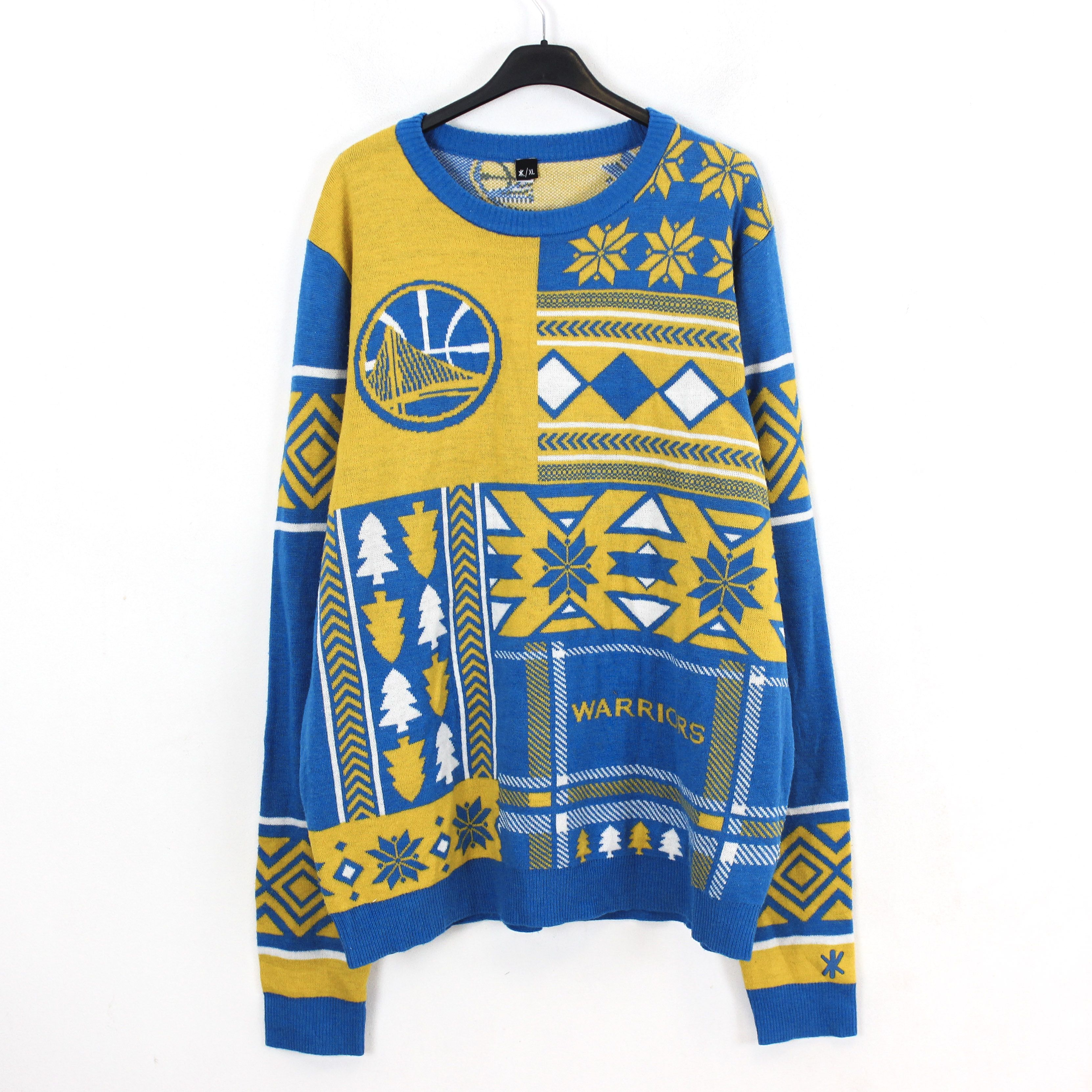 NBA Golden State Warriors Men XL Sweater Jumper Ugly Christmas Size US XL / EU 56 / 4 - 1 Thumbnail