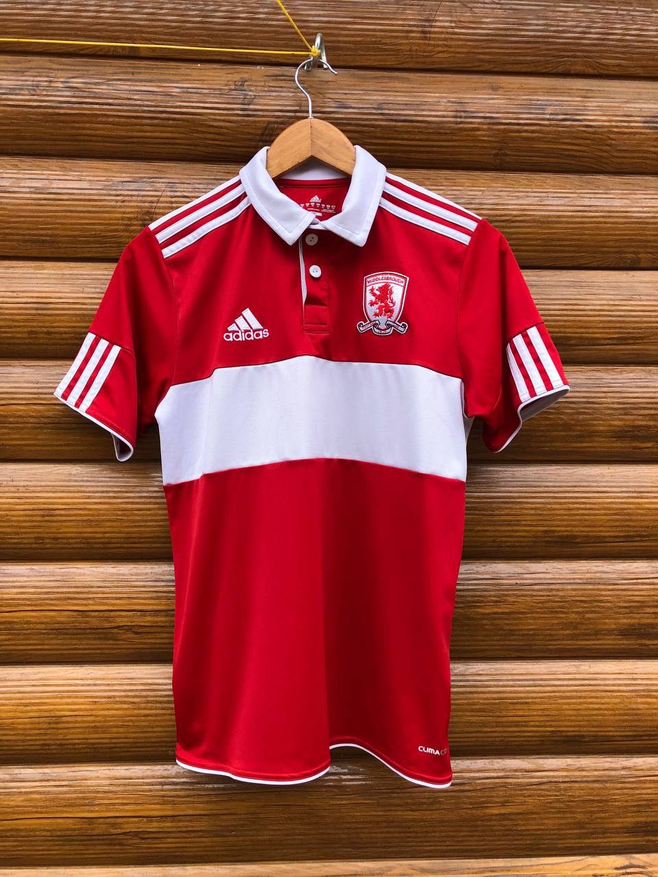 Adidas FC MIDDLESBROUGH ENGLAND HOME FOOTBALL SHIRT JERSEY Size US XS / EU 42 / 0 - 1 Thumbnail