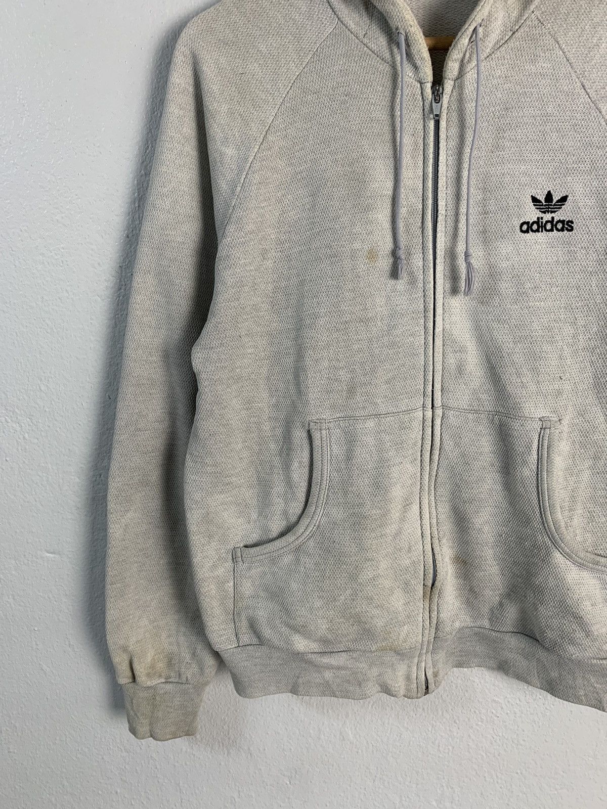 Adidas Vintage Adidas 3 Stripe Small Logo Zipper Hoodie Size US M / EU 48-50 / 2 - 3 Thumbnail