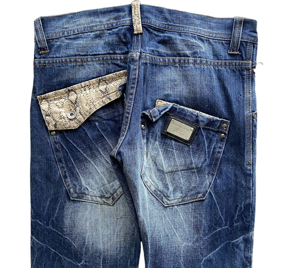 Japanese Brand × semanticdesign Semantic Design Snake Patern Pocket Jeans Size US 31 - 6 Thumbnail