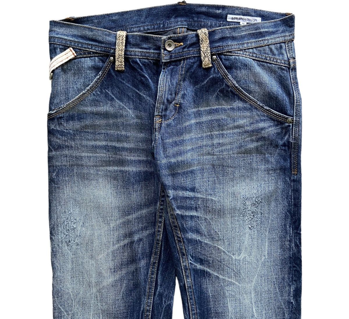 Japanese Brand × semanticdesign Semantic Design Snake Patern Pocket Jeans Size US 31 - 2 Thumbnail