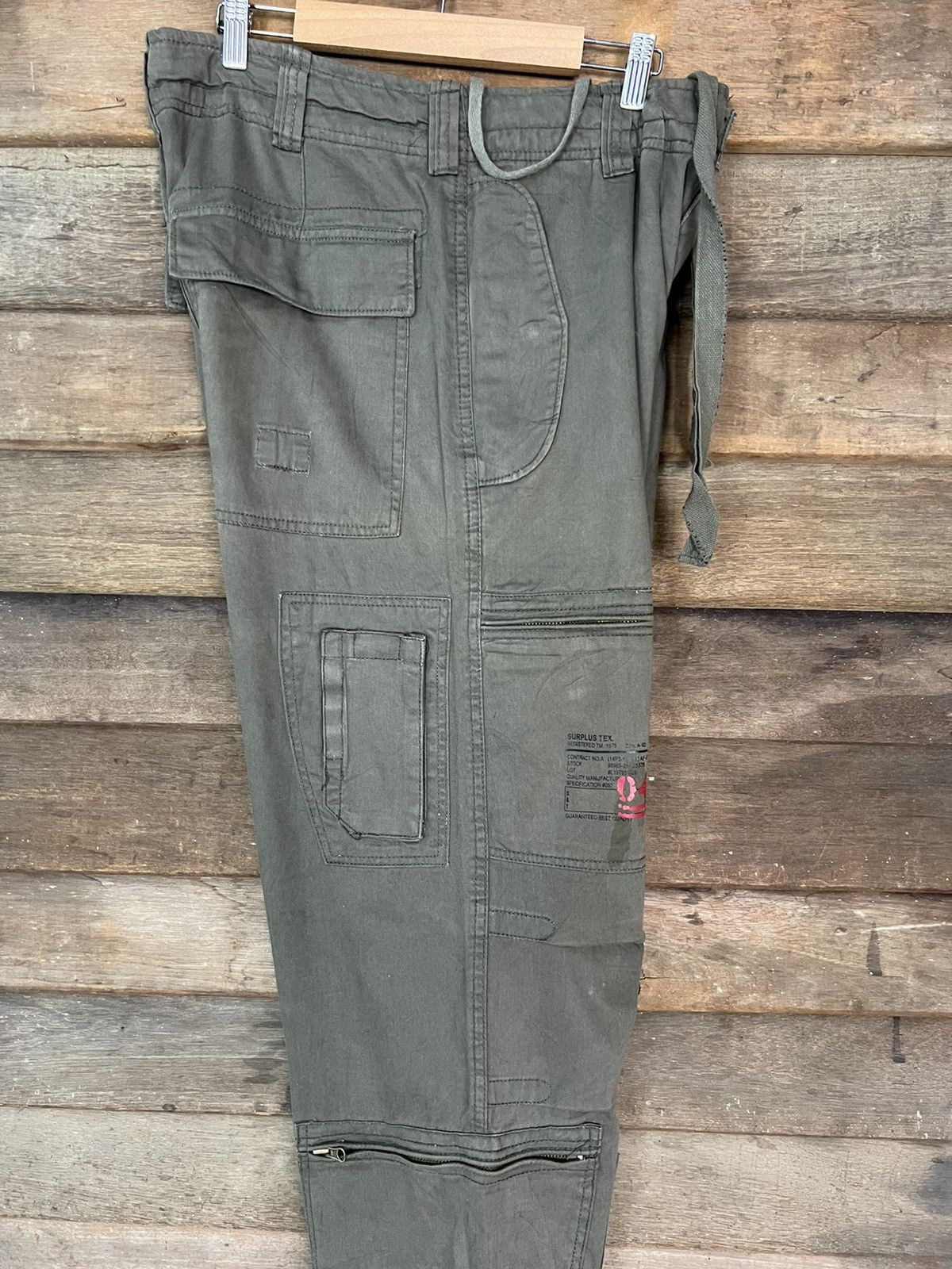 Japanese Brand CARGO PANTS SURPLUS TEX MULTIPOCKET TRAVIS SCOTT STYLE Size US 31 - 19 Thumbnail