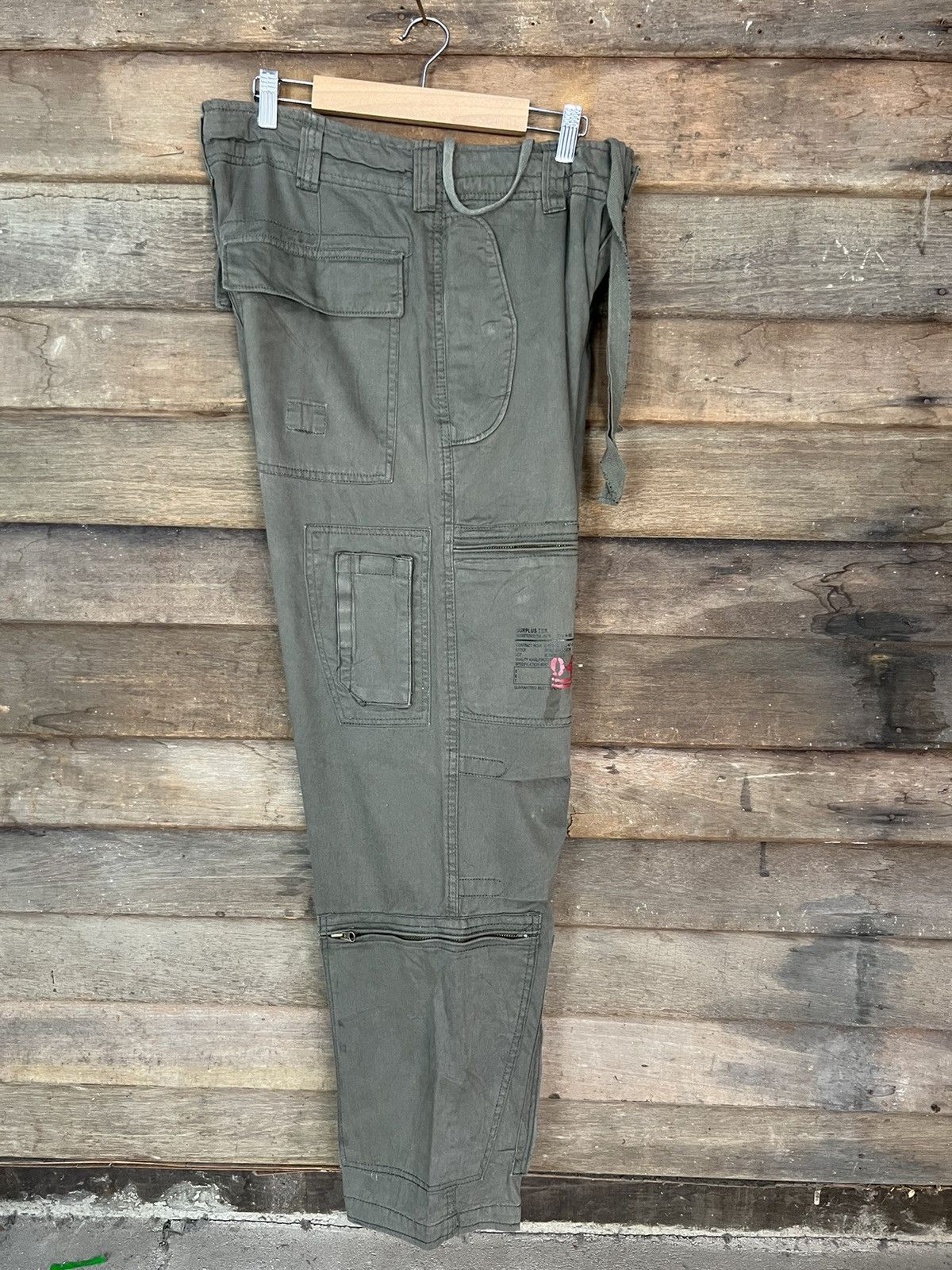 Japanese Brand CARGO PANTS SURPLUS TEX MULTIPOCKET TRAVIS SCOTT STYLE Size US 31 - 18 Thumbnail