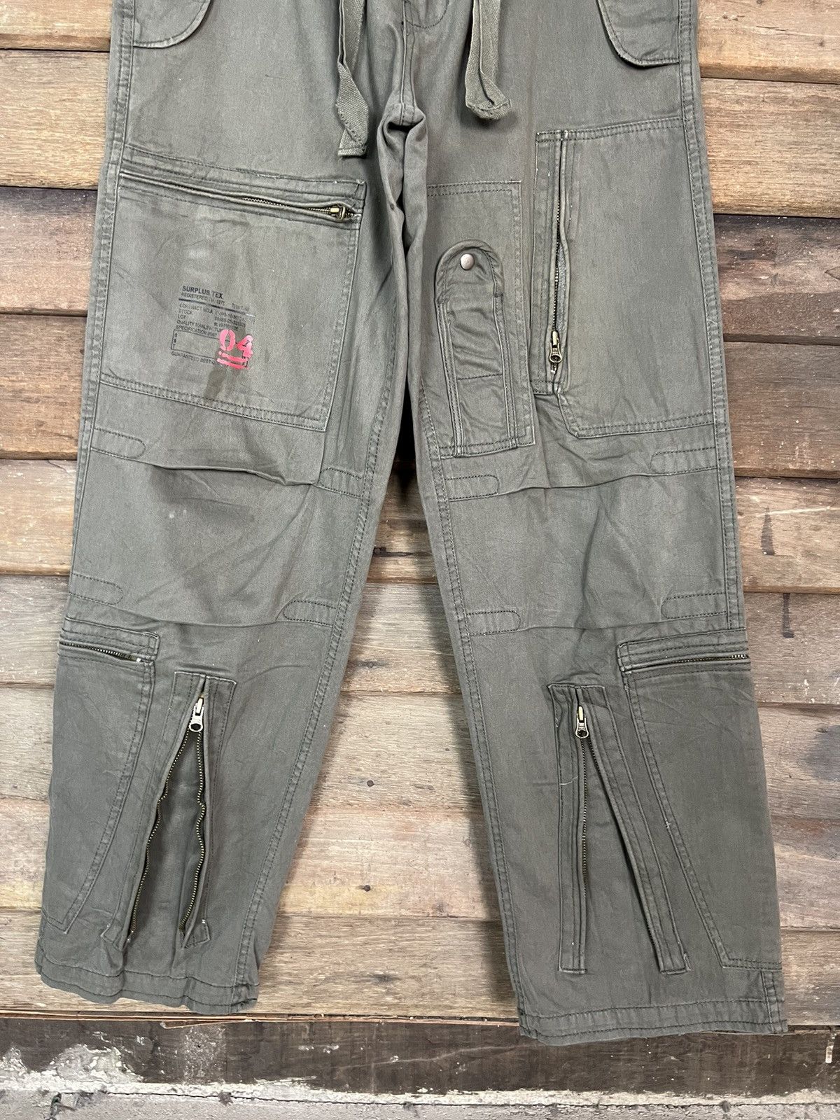 Japanese Brand CARGO PANTS SURPLUS TEX MULTIPOCKET TRAVIS SCOTT STYLE Size US 31 - 4 Thumbnail