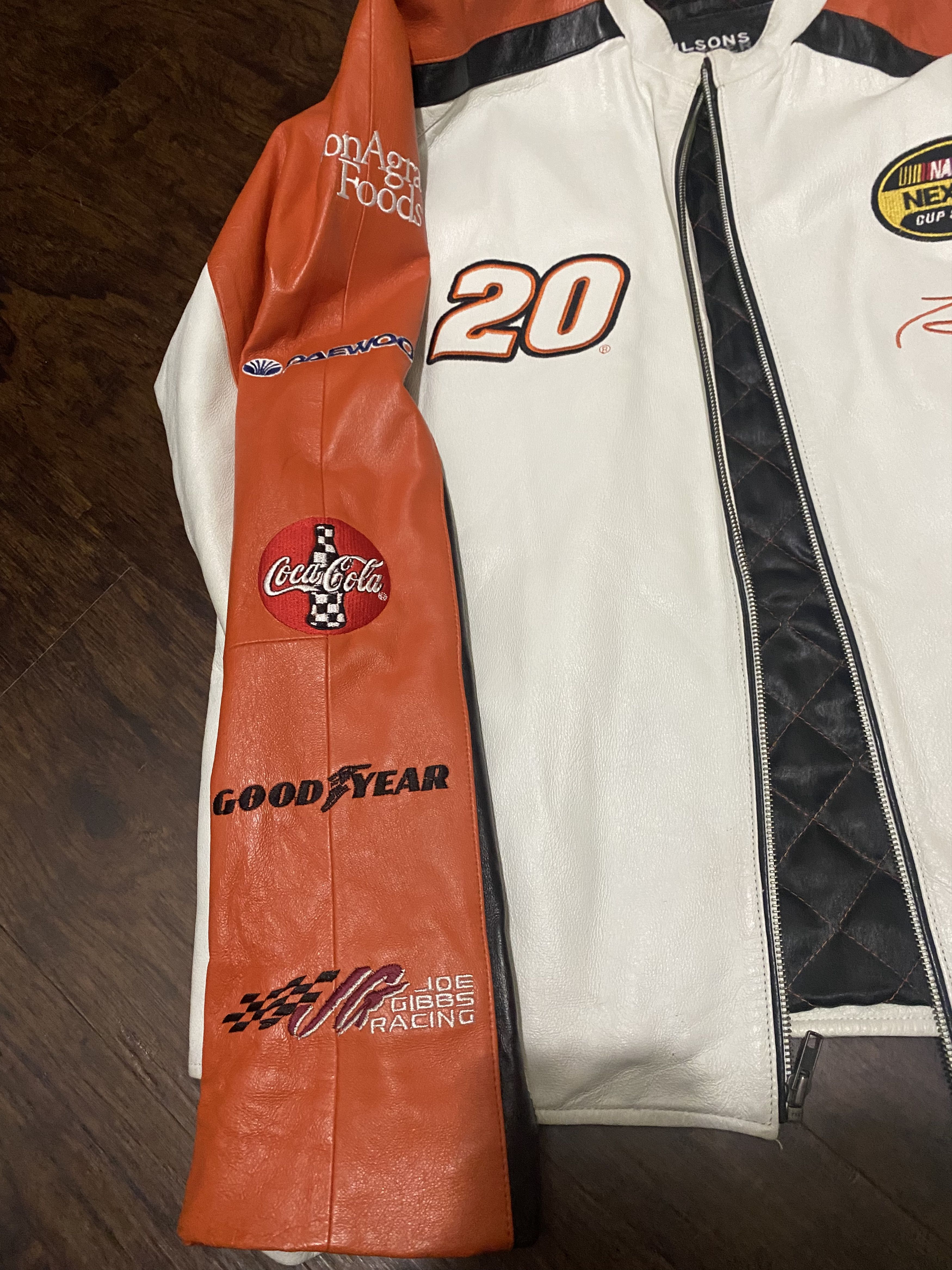 Chase Authentics × Jeff Hamilton × Wilsons Leather Vintage Chase Authentics NASCAR Stewart sz L leather jacket Size US L / EU 52-54 / 3 - 2 Thumbnail
