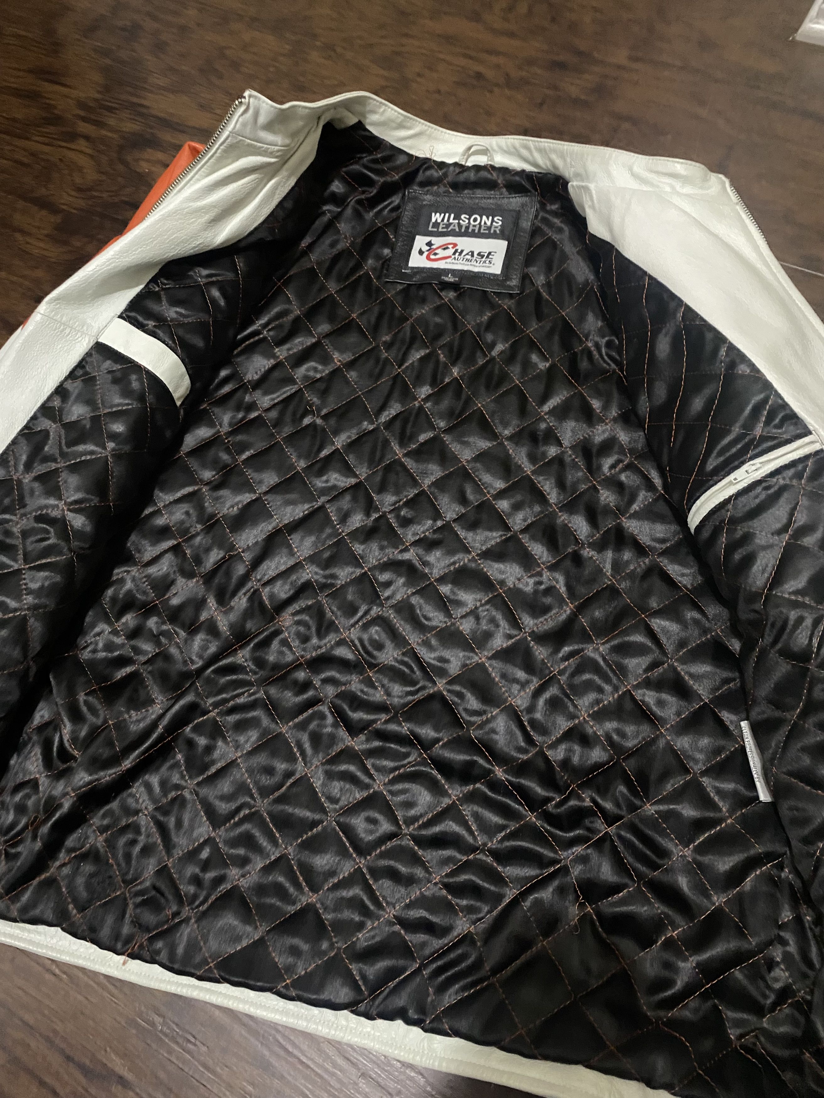 Chase Authentics × Jeff Hamilton × Wilsons Leather Vintage Chase Authentics NASCAR Stewart sz L leather jacket Size US L / EU 52-54 / 3 - 4 Thumbnail