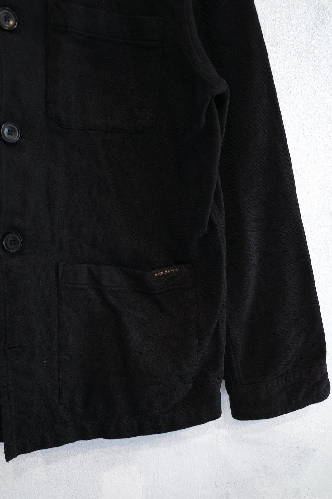 Nudie Jeans Nudie Bakers French Core Work Jacket Black Size US S / EU 44-46 / 1 - 3 Thumbnail